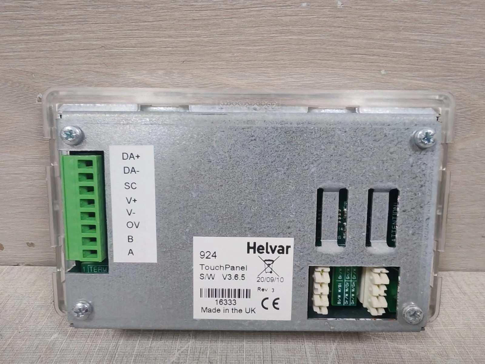 HELVAR 9240 Touch Panel S/W V3.6.5 NEW WITH FILTHY BOX White