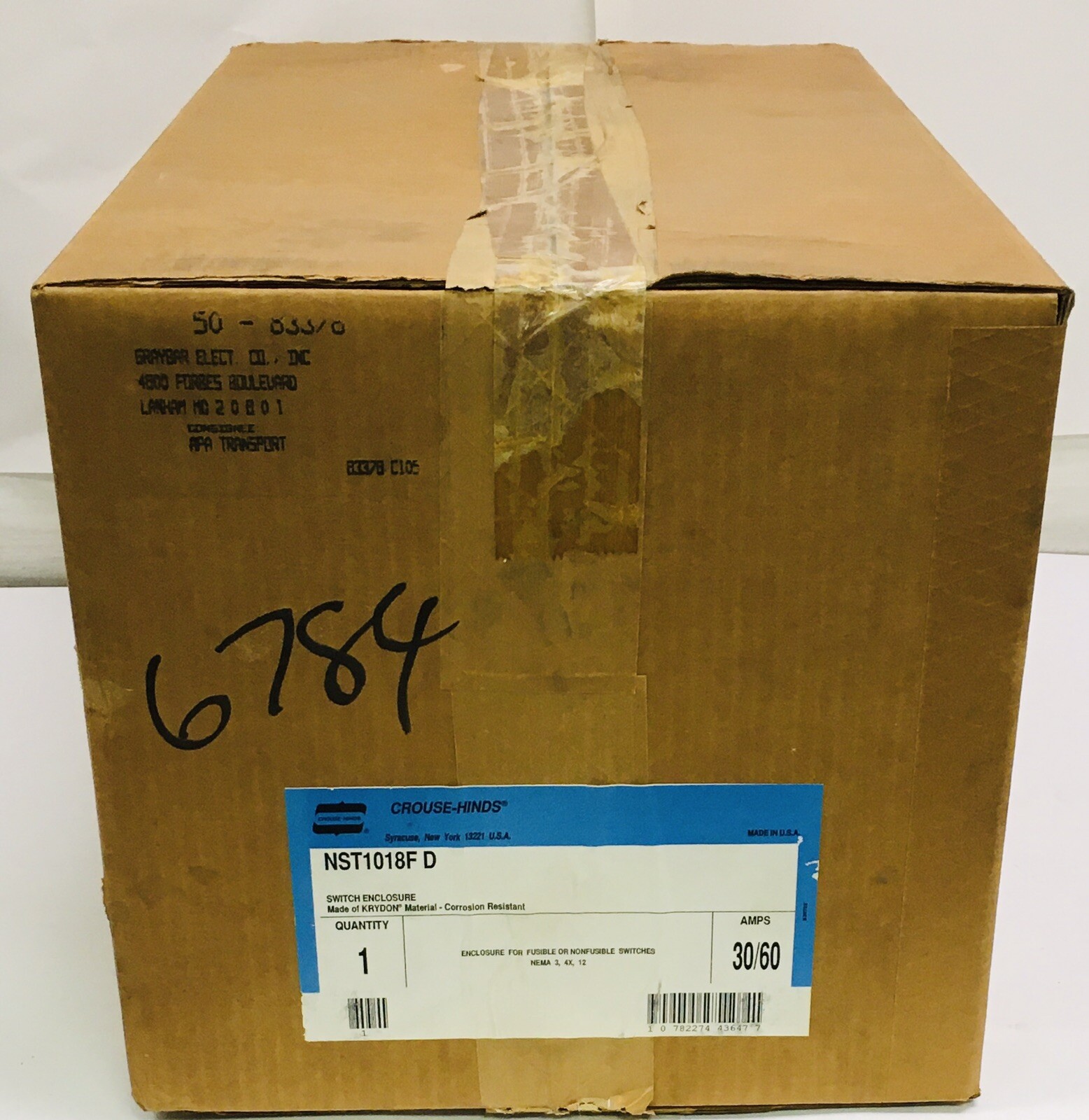 CROUSE HINDS NST1018F-D KRYDON 30/60 AMP SAFETY SWITCH ENCLOSURE NEW IN BOX