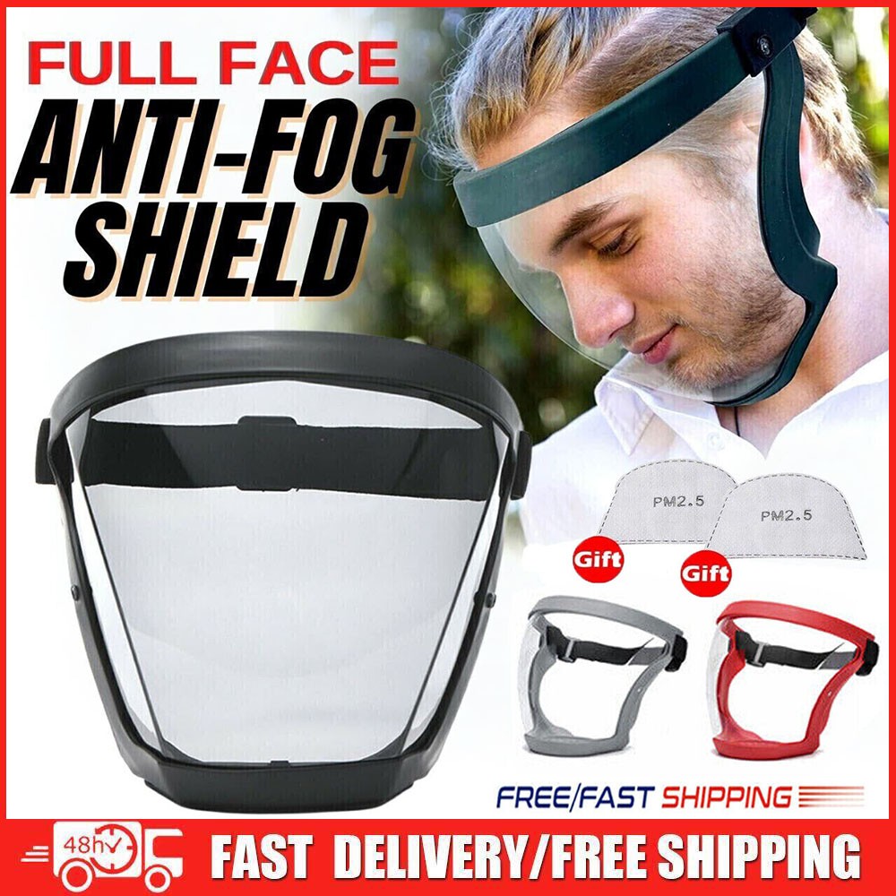Full Face Super Protective Mask Anti-fog Shield Safety Transparent Head Cover