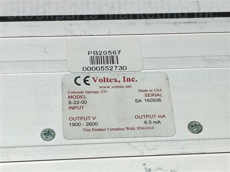 Voltex Inc. S-22-00 S2200 HeNe Laser Power 30 Days Warranty