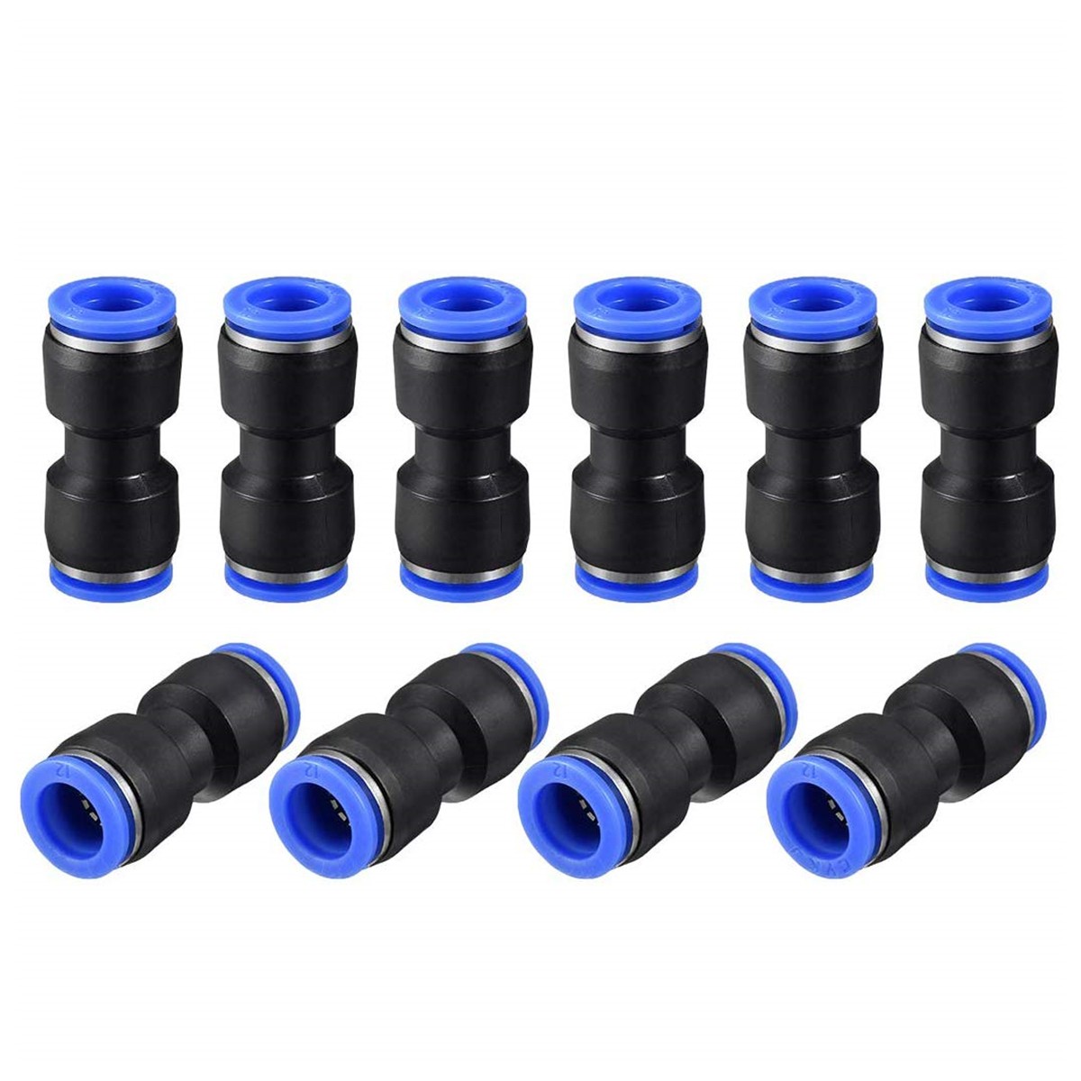 50PCS Air Line Fittings Straight Push Quick Release Connect Pneumatic Connectors