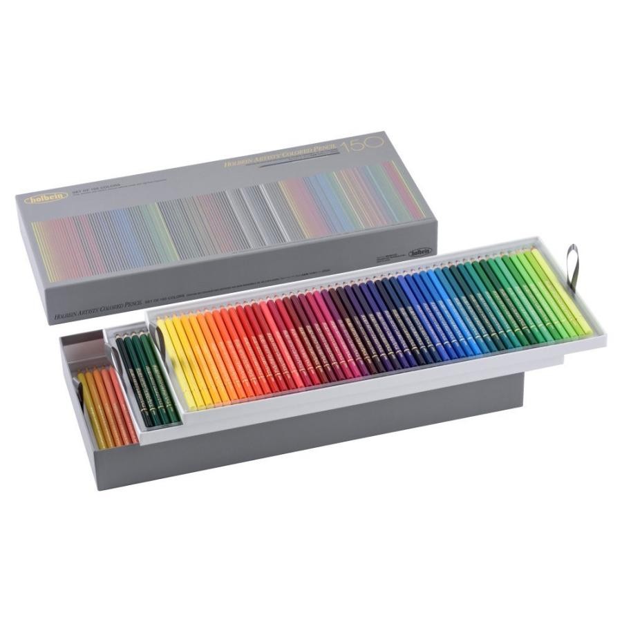 Holbain Artist Colored Pencils Set of 150 Colors New Package Paper Box JAPAN New