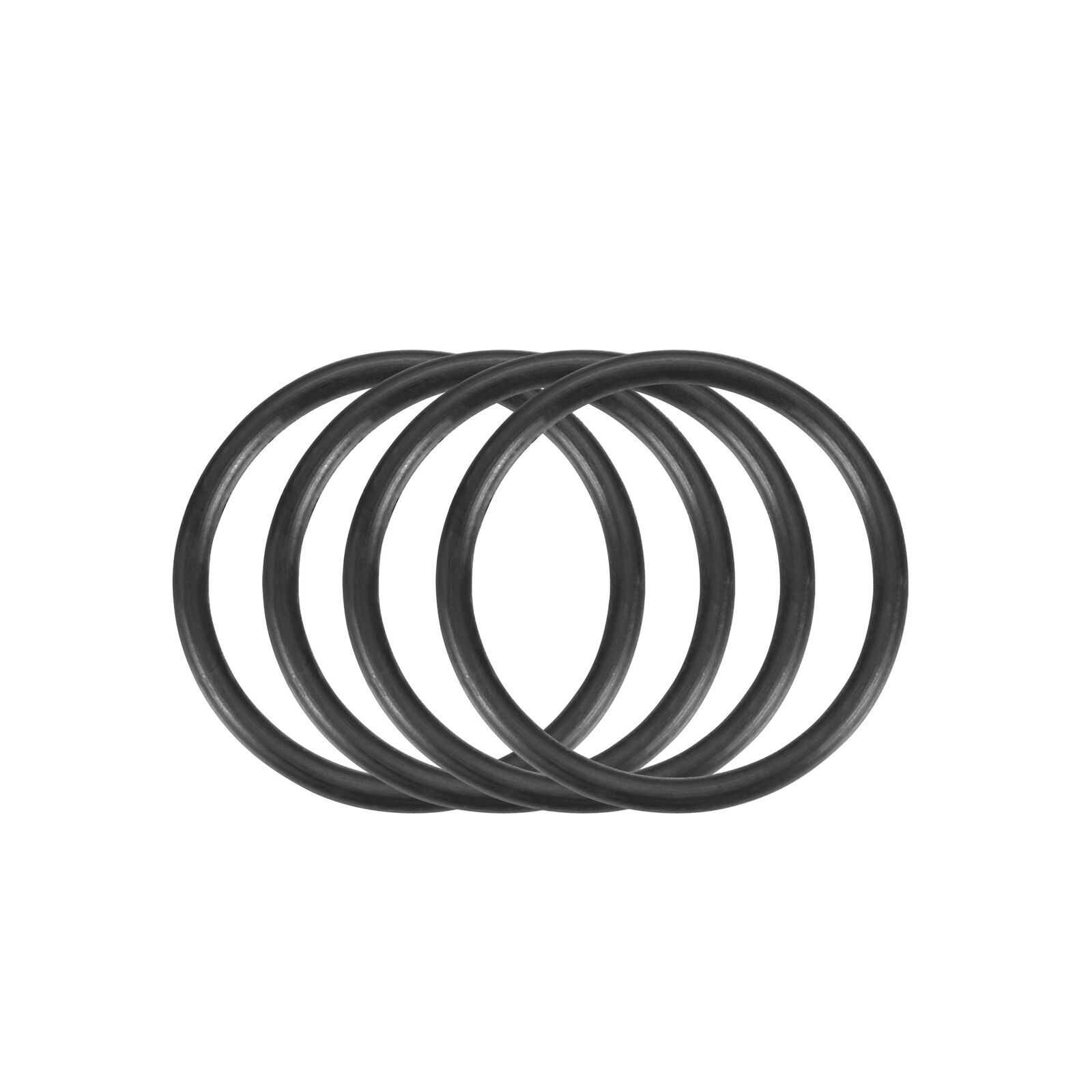 4pcs 24x2mm Size Mechanical Rubber O-Ring Oil Seal Seals Black
