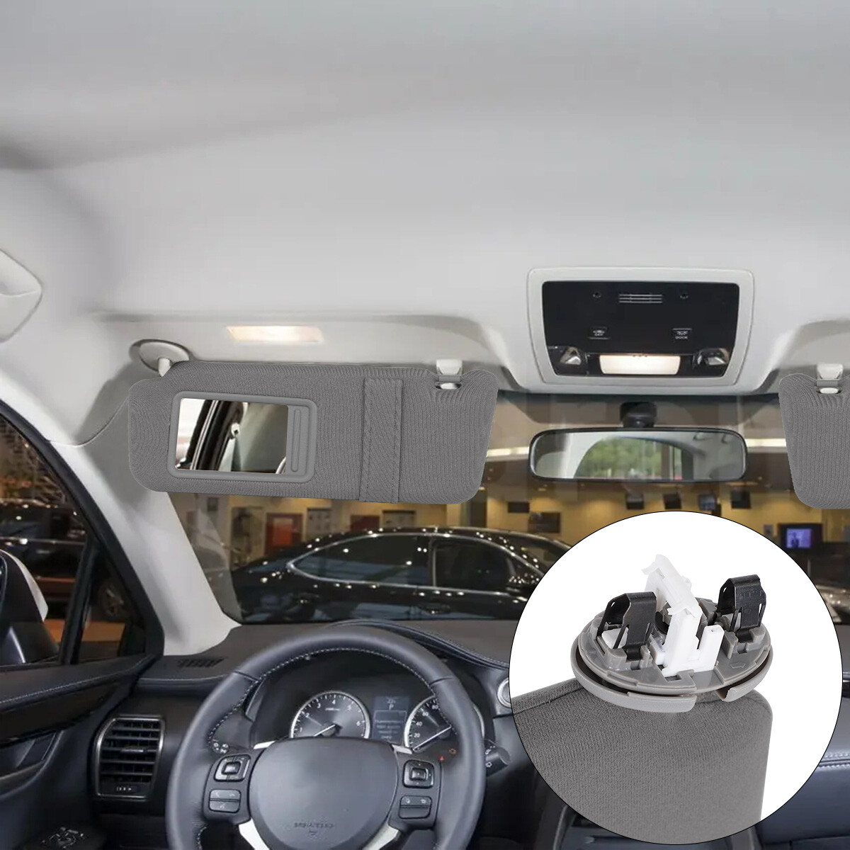 Sun Visor Sunshade Left Driver&Right Side UV proof For Toyota Camry 2007-2011