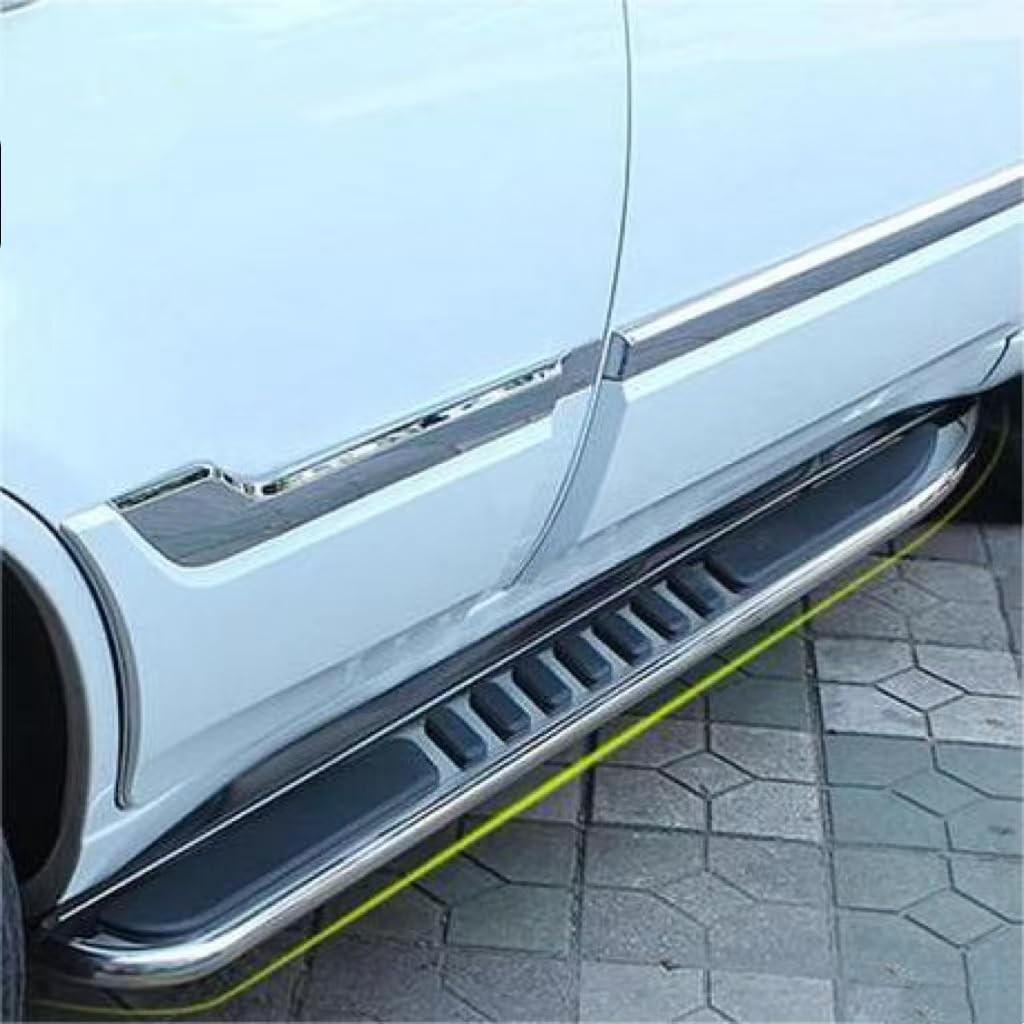 2Pcs Aluminum Running Boards Side Steps with Brackets for Jeep Compass 2017-2025