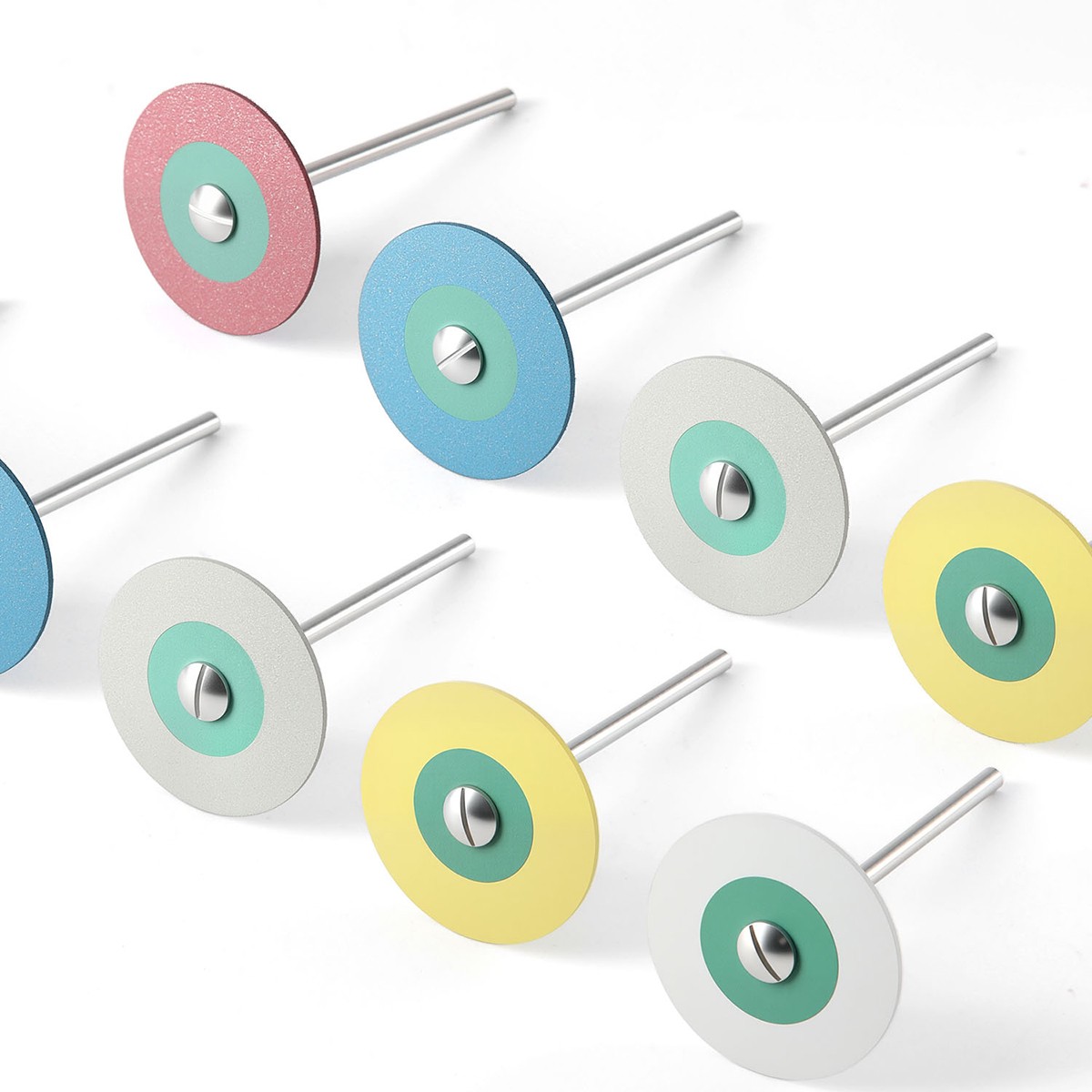 Dental Rubber Diamond Polisher Wheel Disc /Zirconia Porcelain Polish Burs HP
