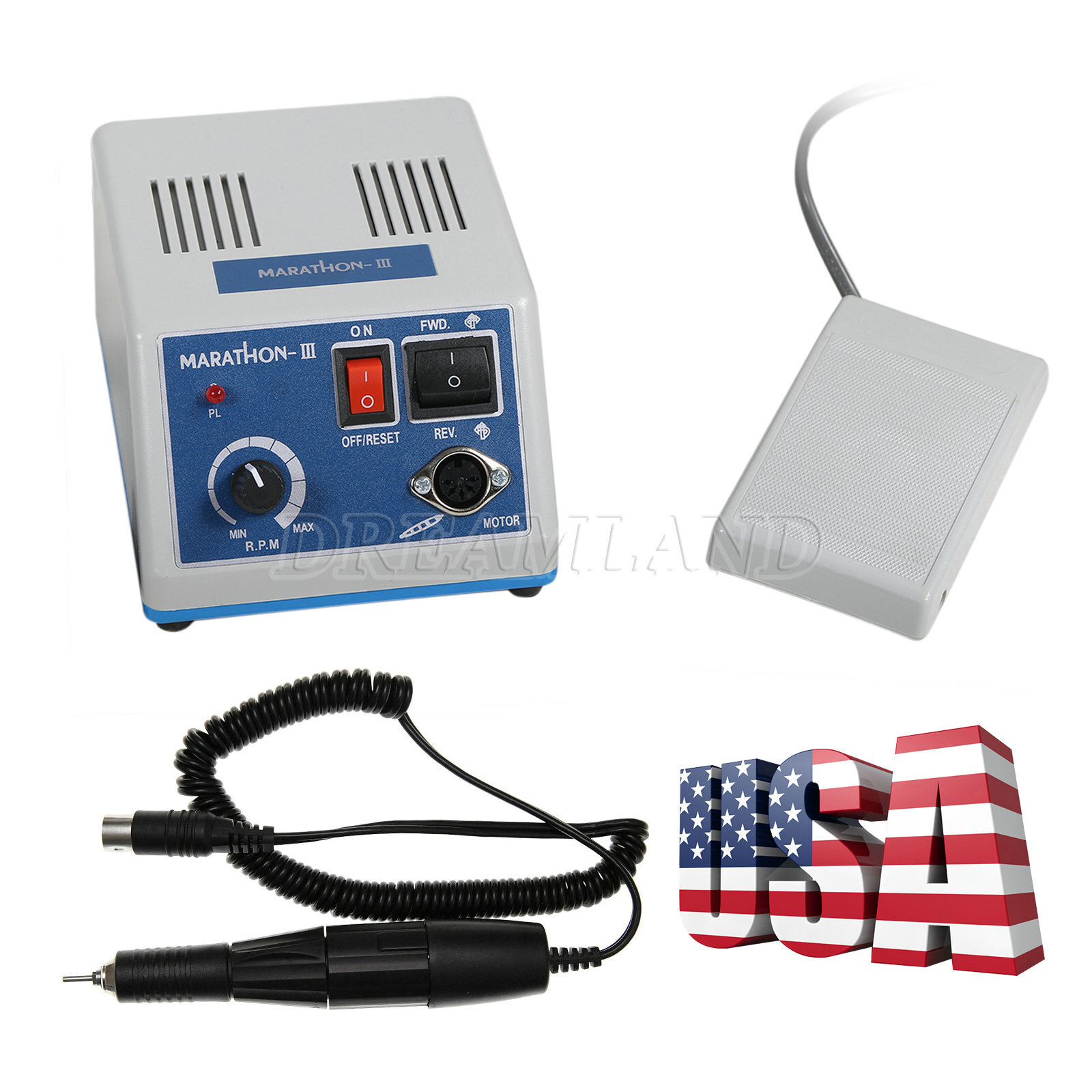 Dental Lab Marathon III Micromotor Polishing N3 / 35K RPM Motor Handpiece