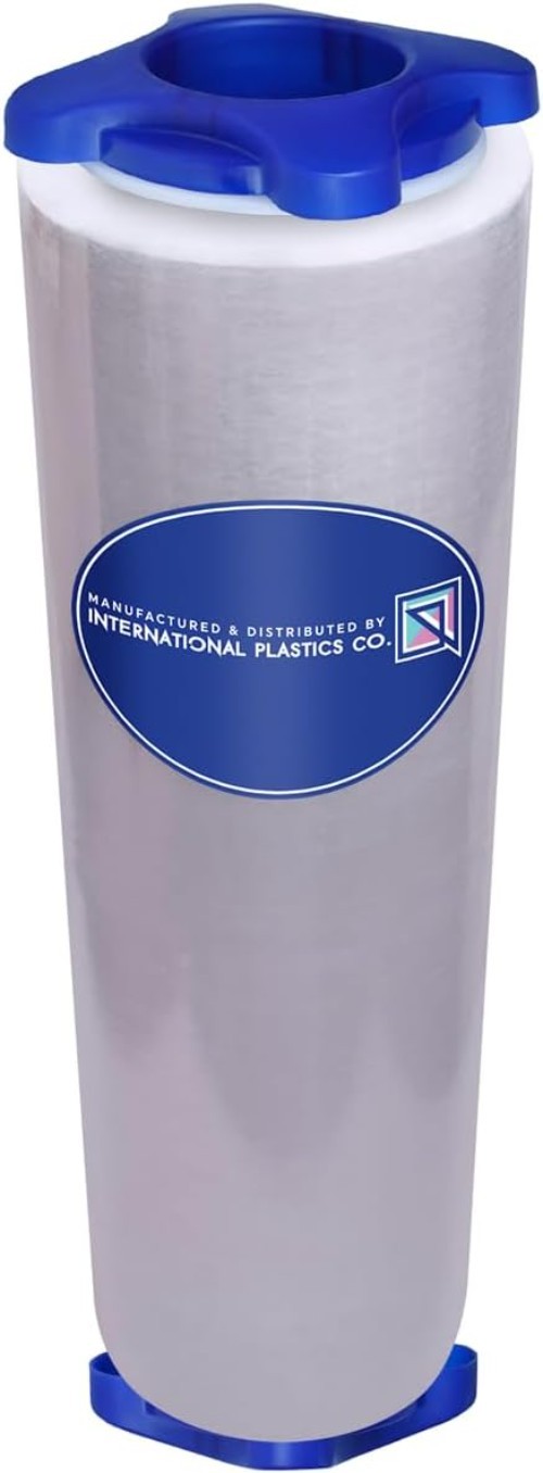 Crystal Clear 18″ Stretch Film – 1500ft Heavy-Duty Packing with Tension Handles