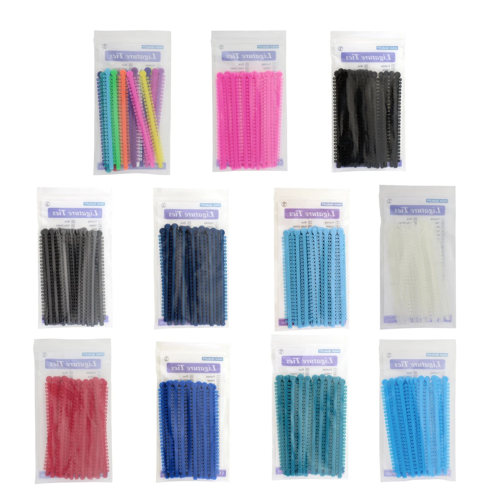 1000Pcs Dental Orthodontic Ligature Ties Elastic Rubber Bands For Brackets Brace