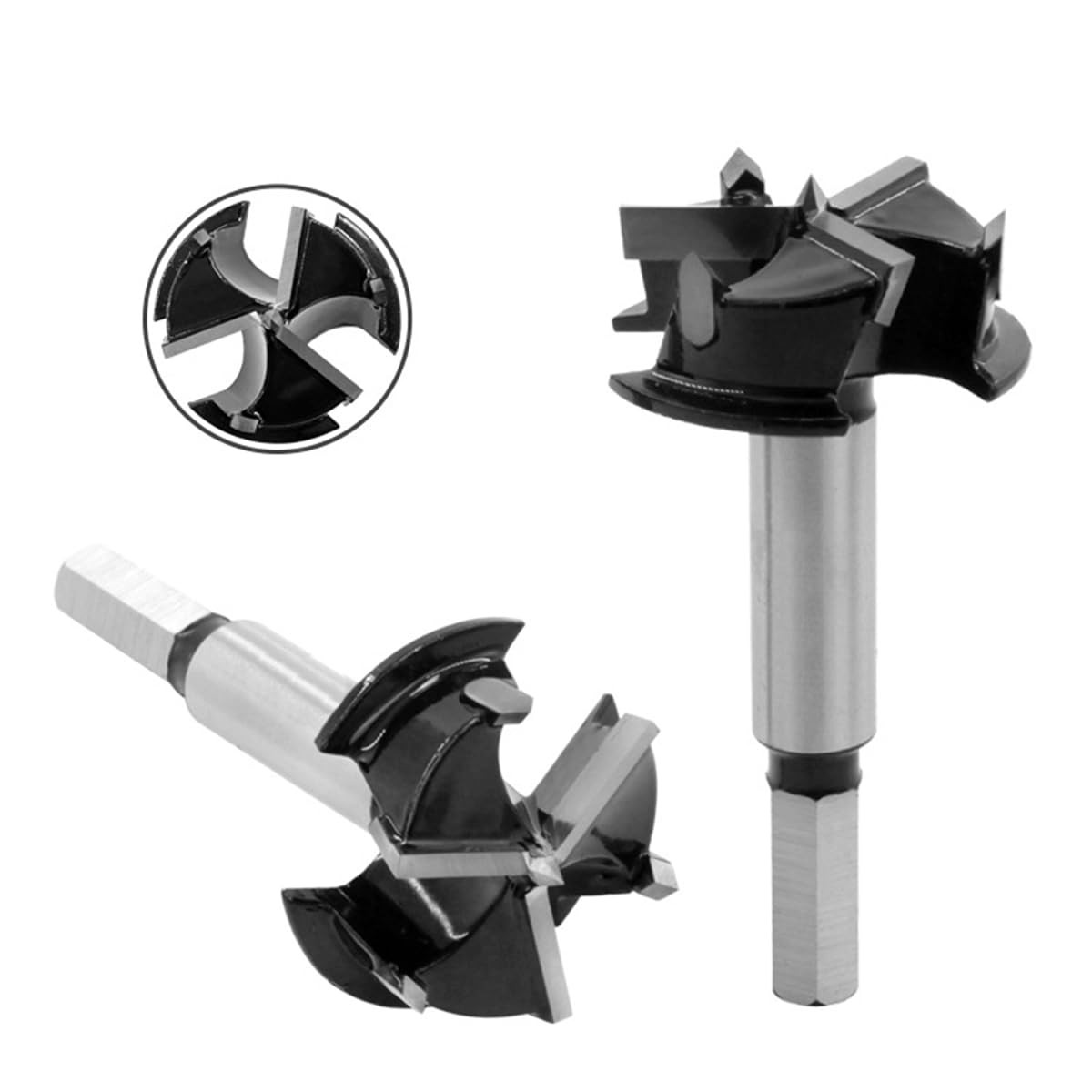 Meichoon 60Mm Forstner Drill Bits Upgraded Version 3-Cutter Higher Hardness