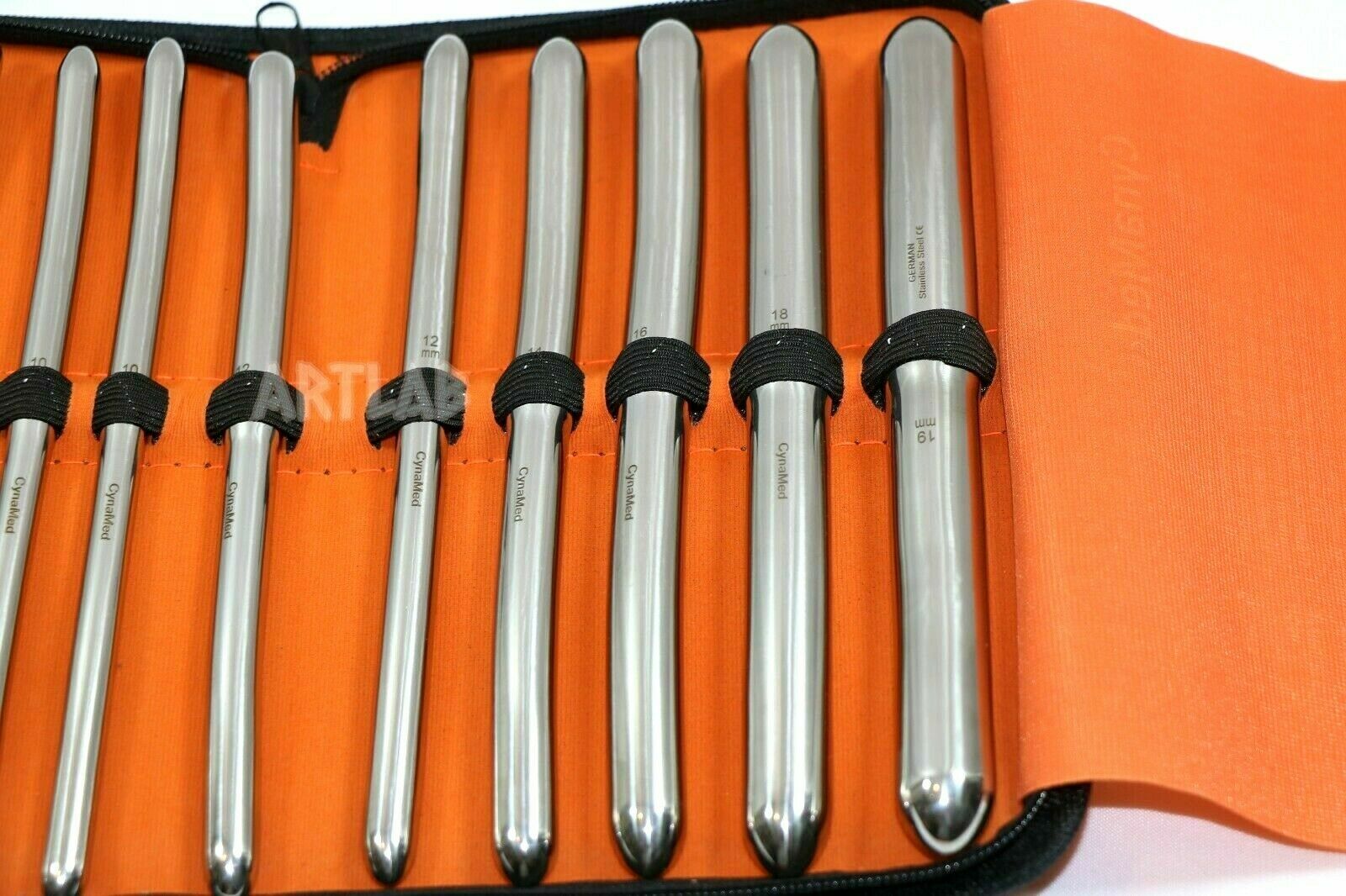 Premium set of 14 Hegar Dilator Set Uterine Urethral Diagnostic Surgical Sounds