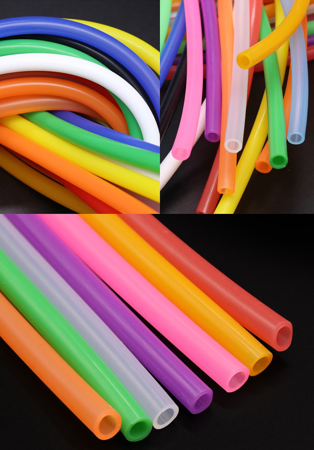 3mm – 10mm ID x 5mm – 12mm OD Food Grade Flexible Silicone Tubing High Temp Hose