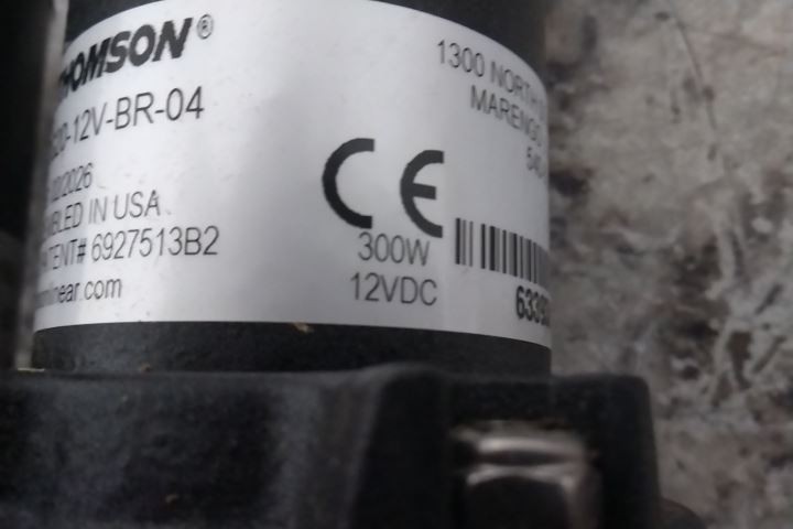 Thomson Linear K2G20-12V-BR-04 4 In Stroke Length 12 VDC Linear Actuator