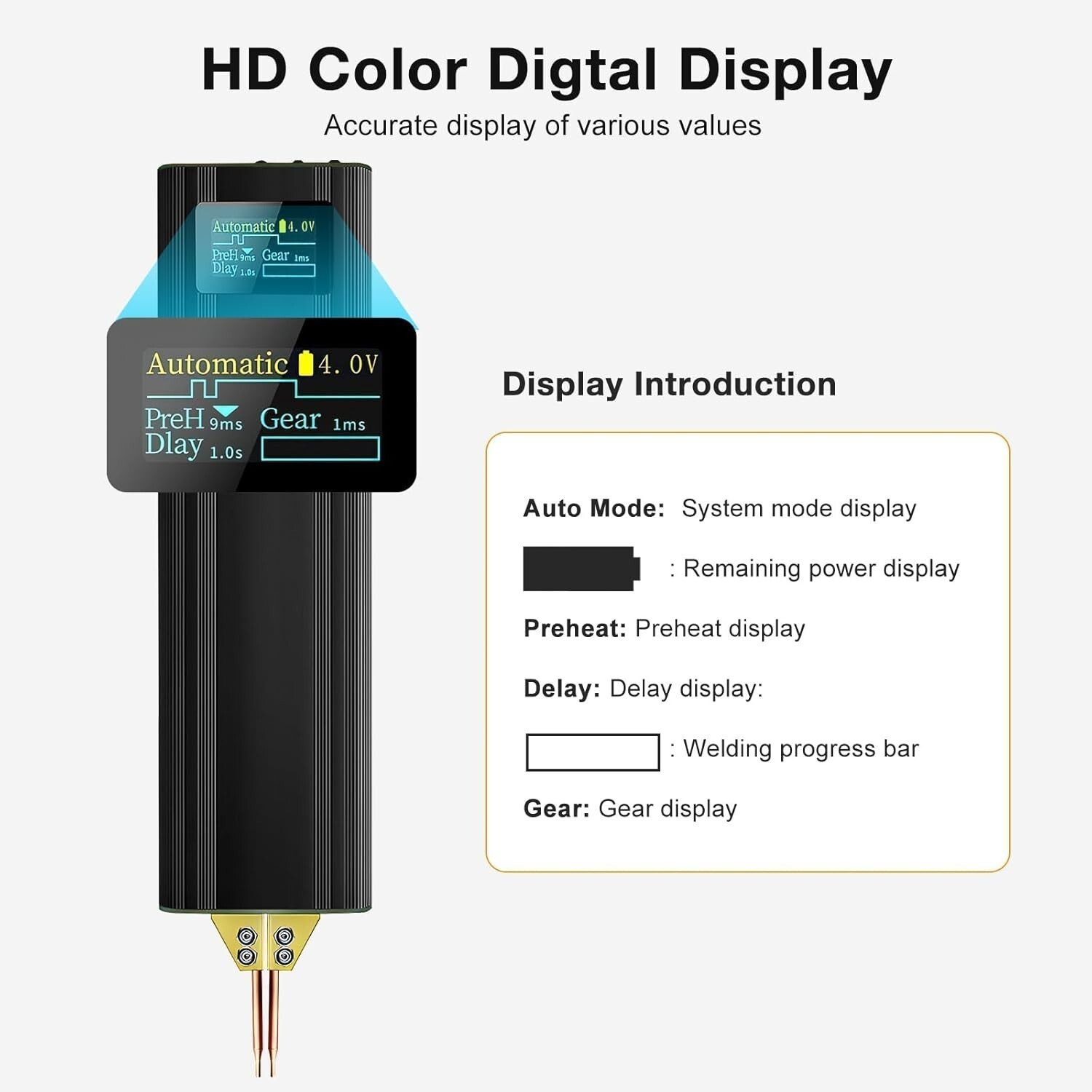 Battery Spot Welder 5000mAh Battery Portable Led Spot Welder for 18650 26650