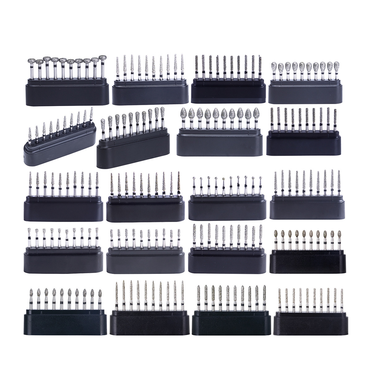 Dental Diamond FG Burs Super Coarse Round Cone Taper High Speed Polishing Drills