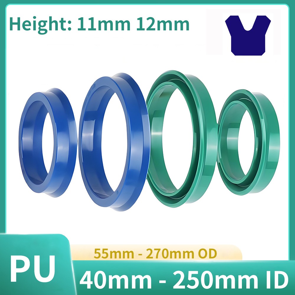 U-cup Hydraulic Ram Seal Y Seal Rod & Piston Working Cylinder Height 11/12mm PU
