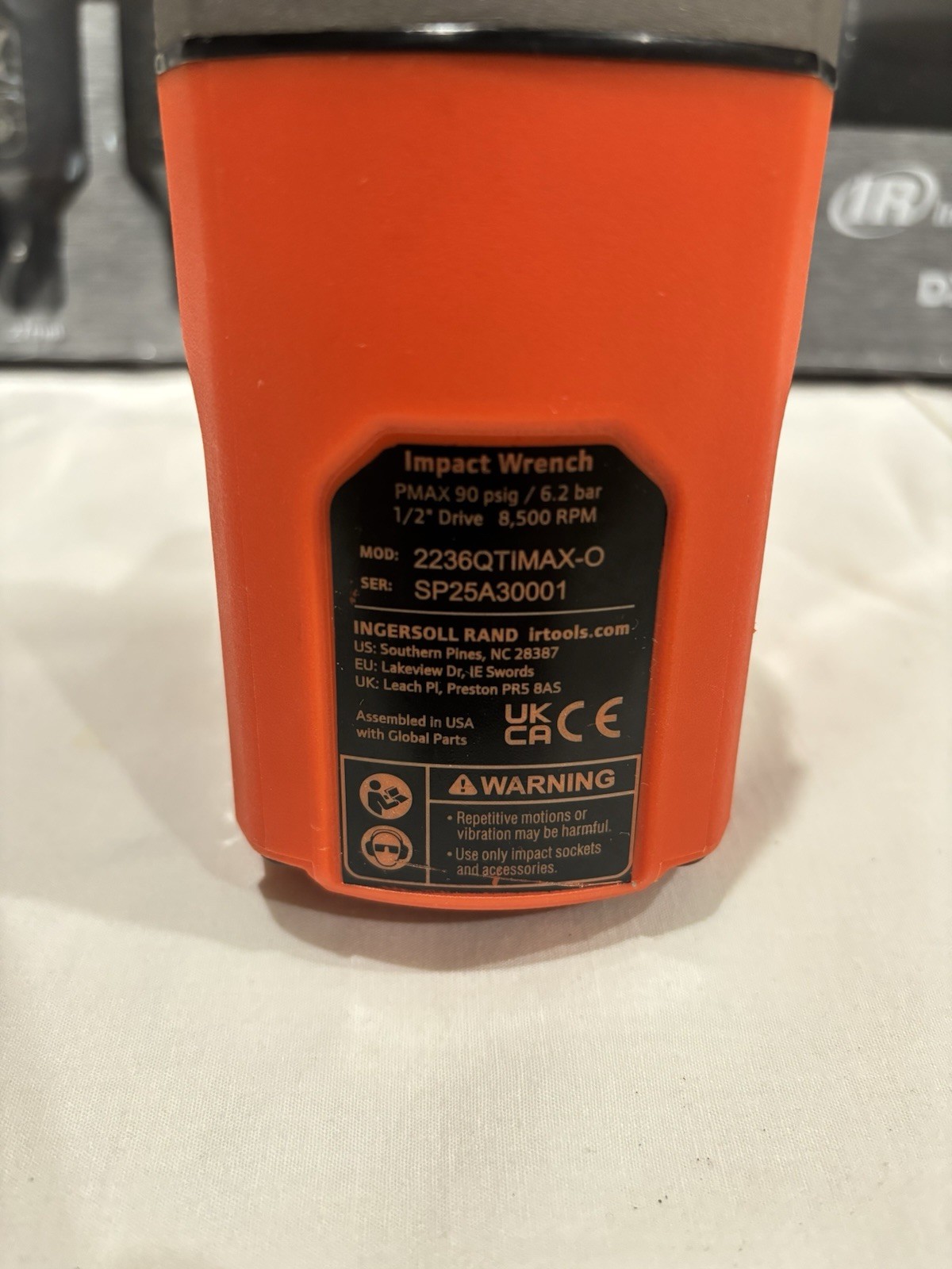 Ingersoll Rand 2236QTIMAX-O DXS2 1/2″ Air Impact Wrench Orange w/ DXS2 15pc Soc…