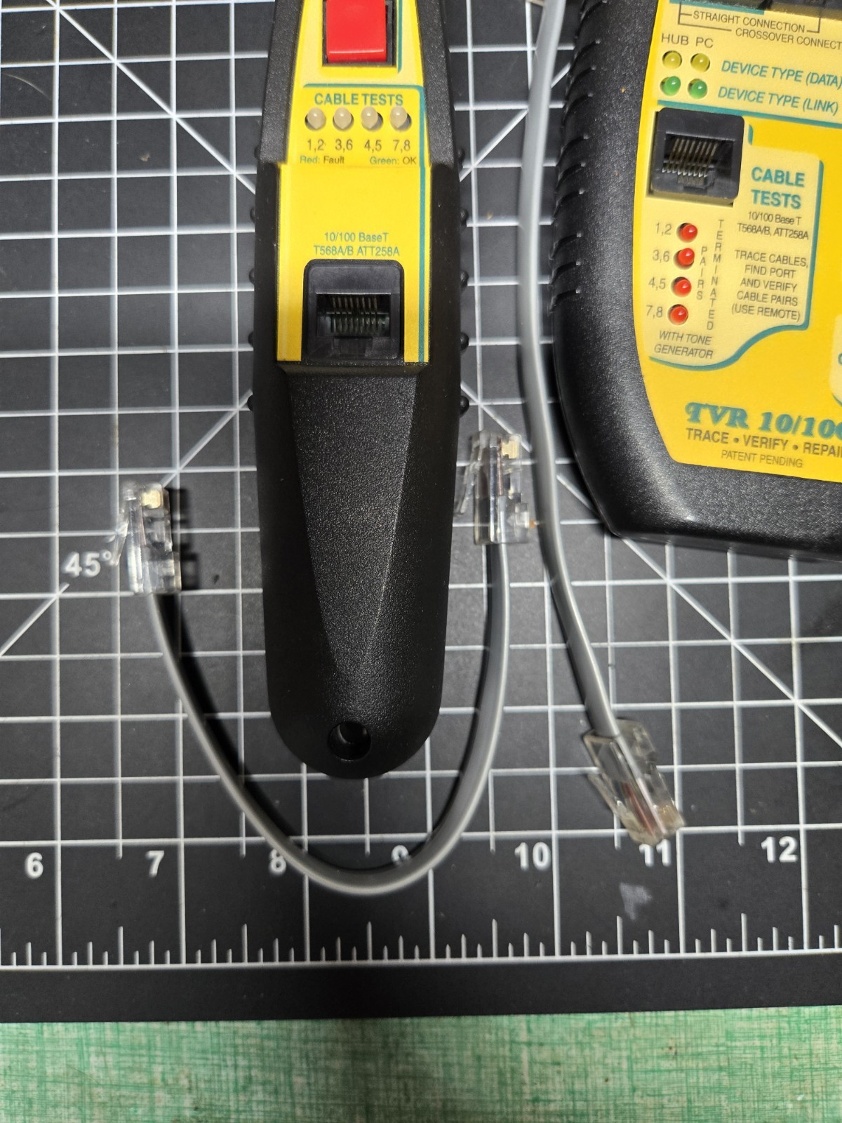 Triplett TVR10/100/1000 Byte Brothers LAN Cable Tester W/CASE *
