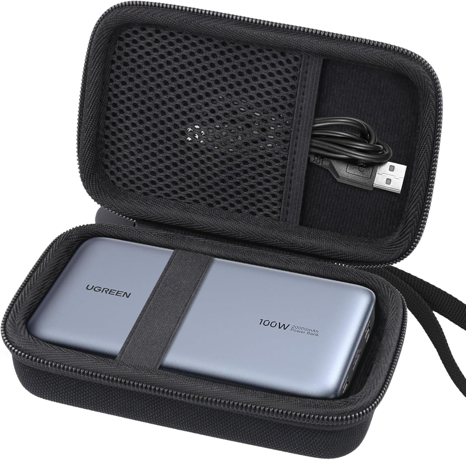 [Case Only] Power Bank Built-In USB-C Cable Anker Power Bank Case