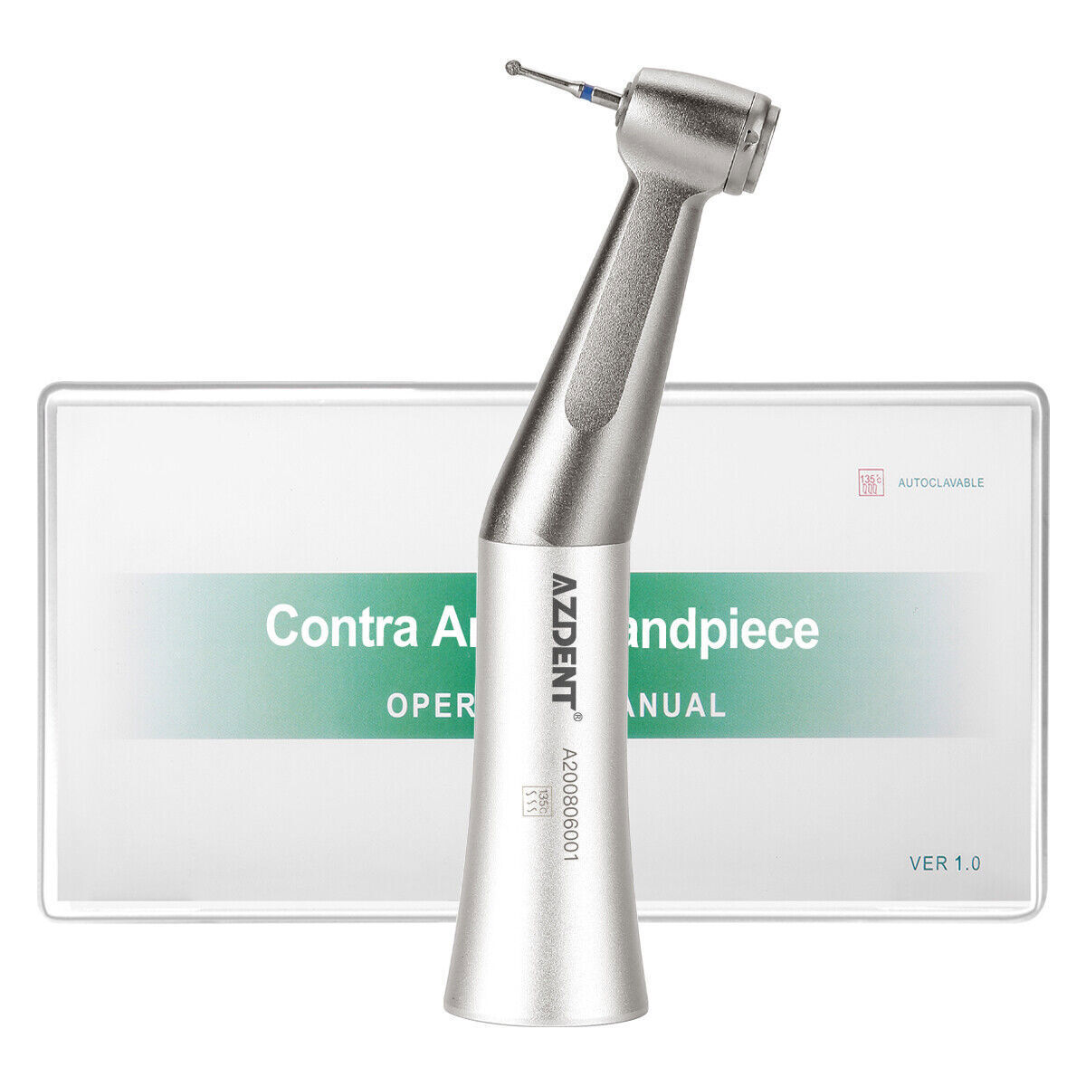 AZDENT Dental 20:1 1:1 Straight Implant Surgical Contra Angle Push Handpiece