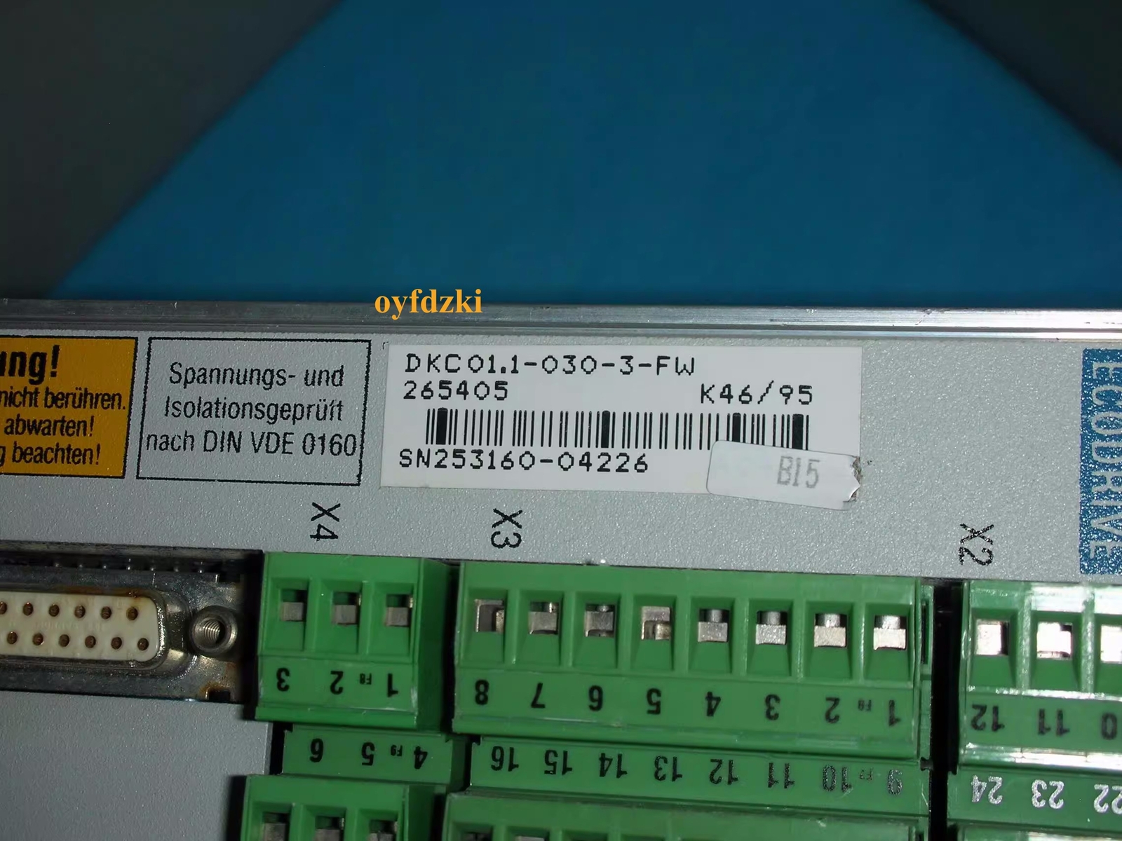 1pc used DKC01.1-030-3-FW Via DHL or FedeX
