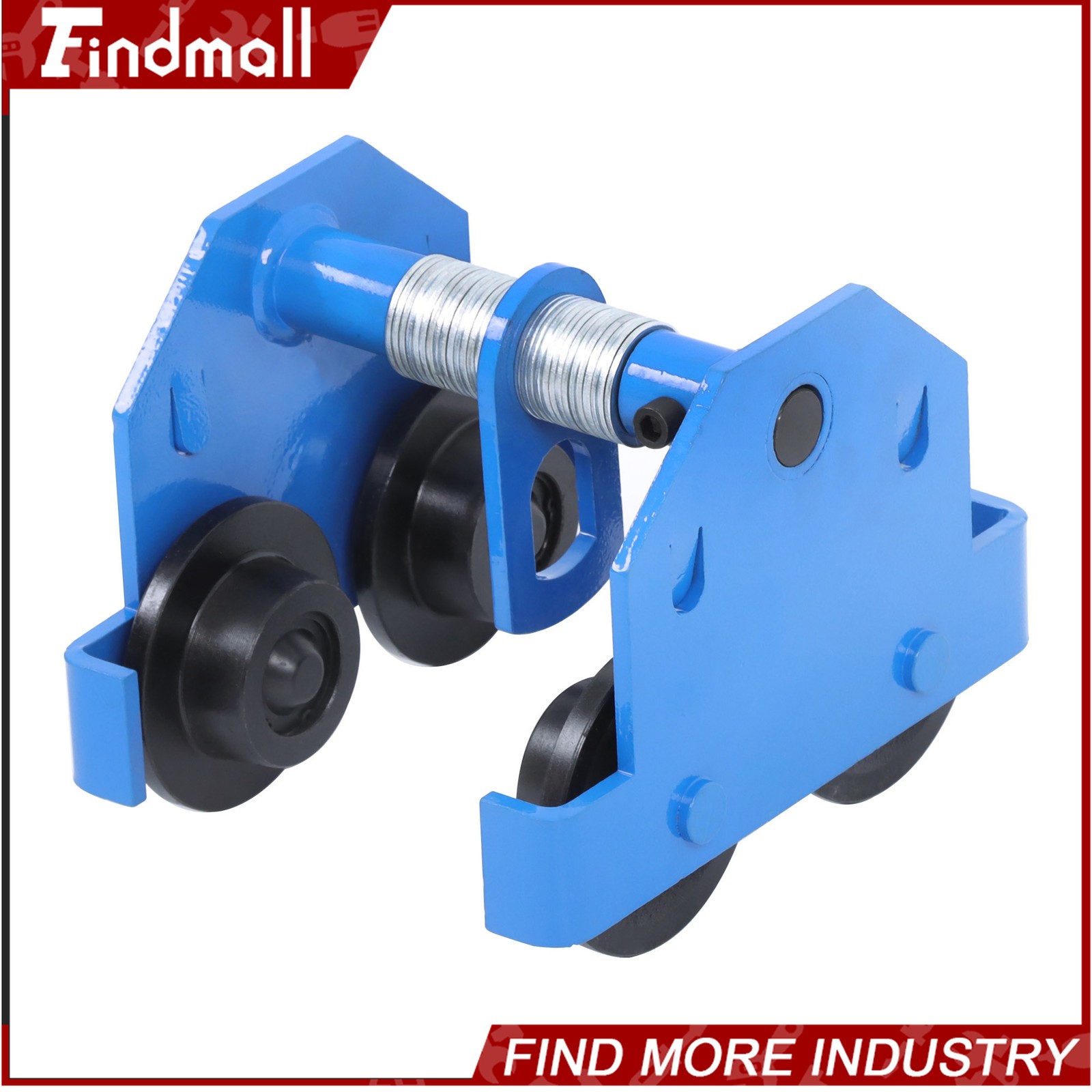 Findmall 0.5T/1100LB I-Beam Trolley Alloy Steel Double Wheel 55-135mm Adjustable