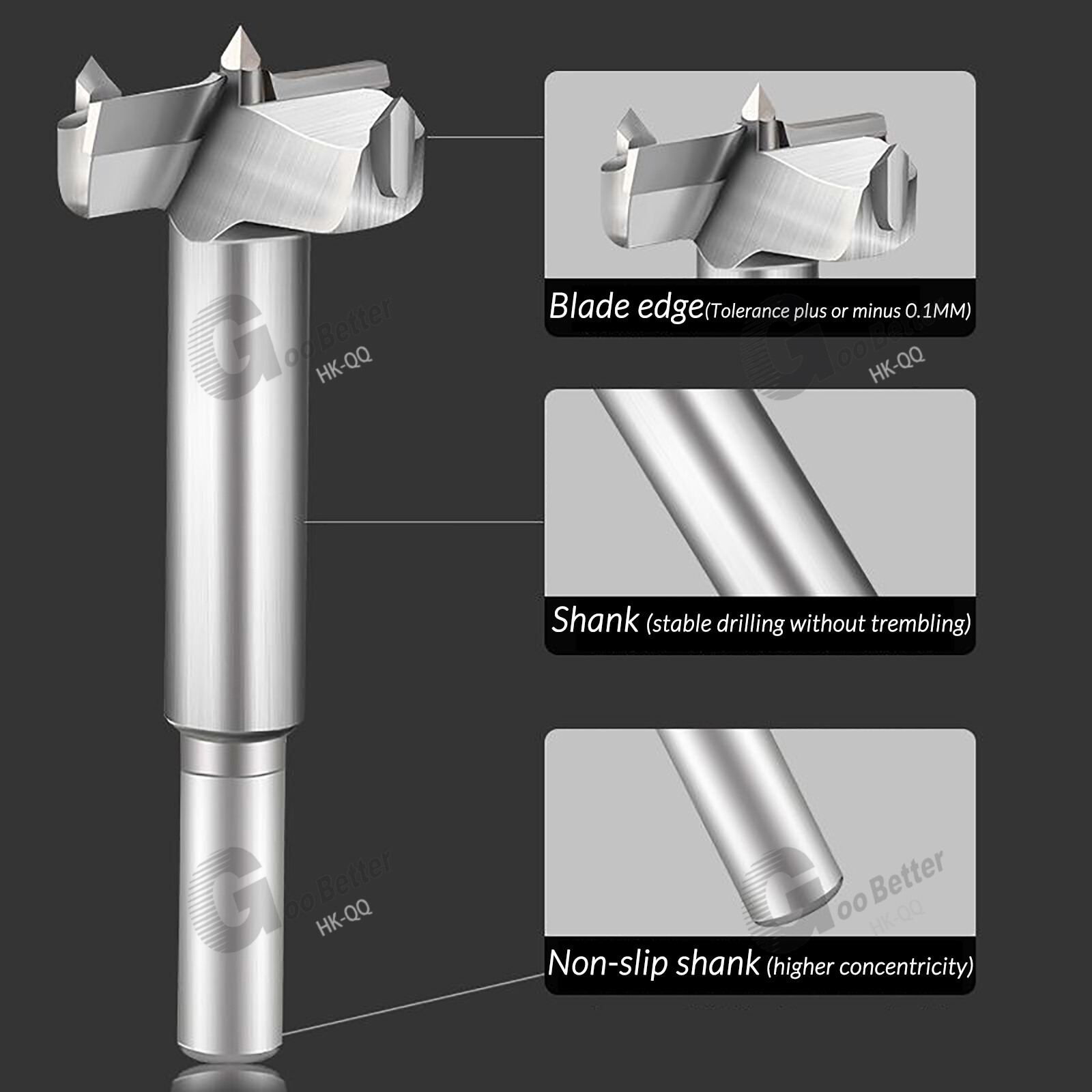 14mm to 80mm Professional Forstner Bit Hinge Hole Boring Cutter Wood Drill Bits