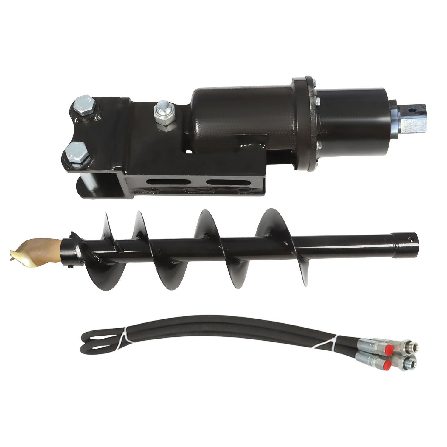 Mini Excavator Attachment 200mm Hydraulic Auger Drill For 1T-1.5Ton Mini Digger