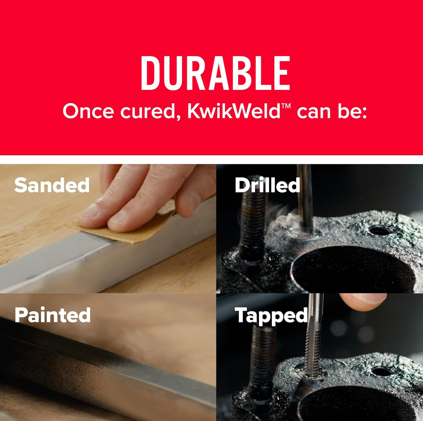 J-B Weld 8276 KwikWeld Quick Setting Steel Reinforced Epoxy – Dark Grey 2 oz