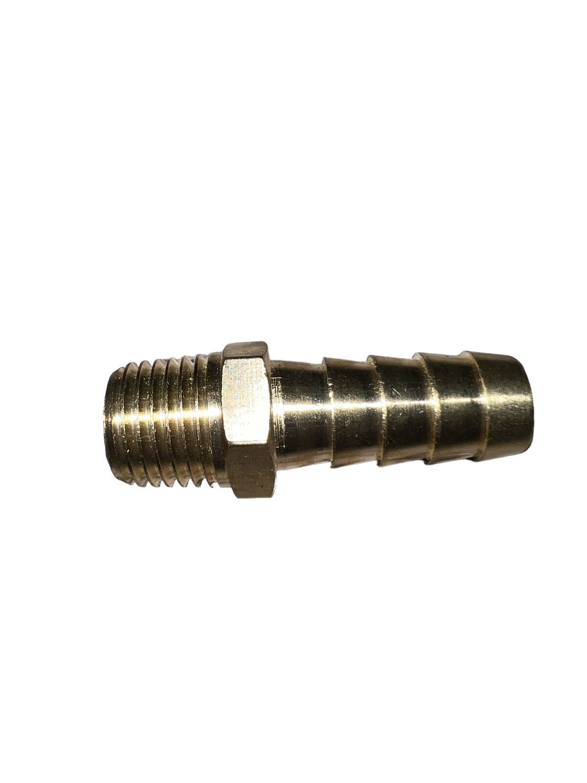 NEW Lot of TWENTY-FIVE (25) Solid Brass Hose Barb 7/16″ Hose ID x 1/2″ Male
