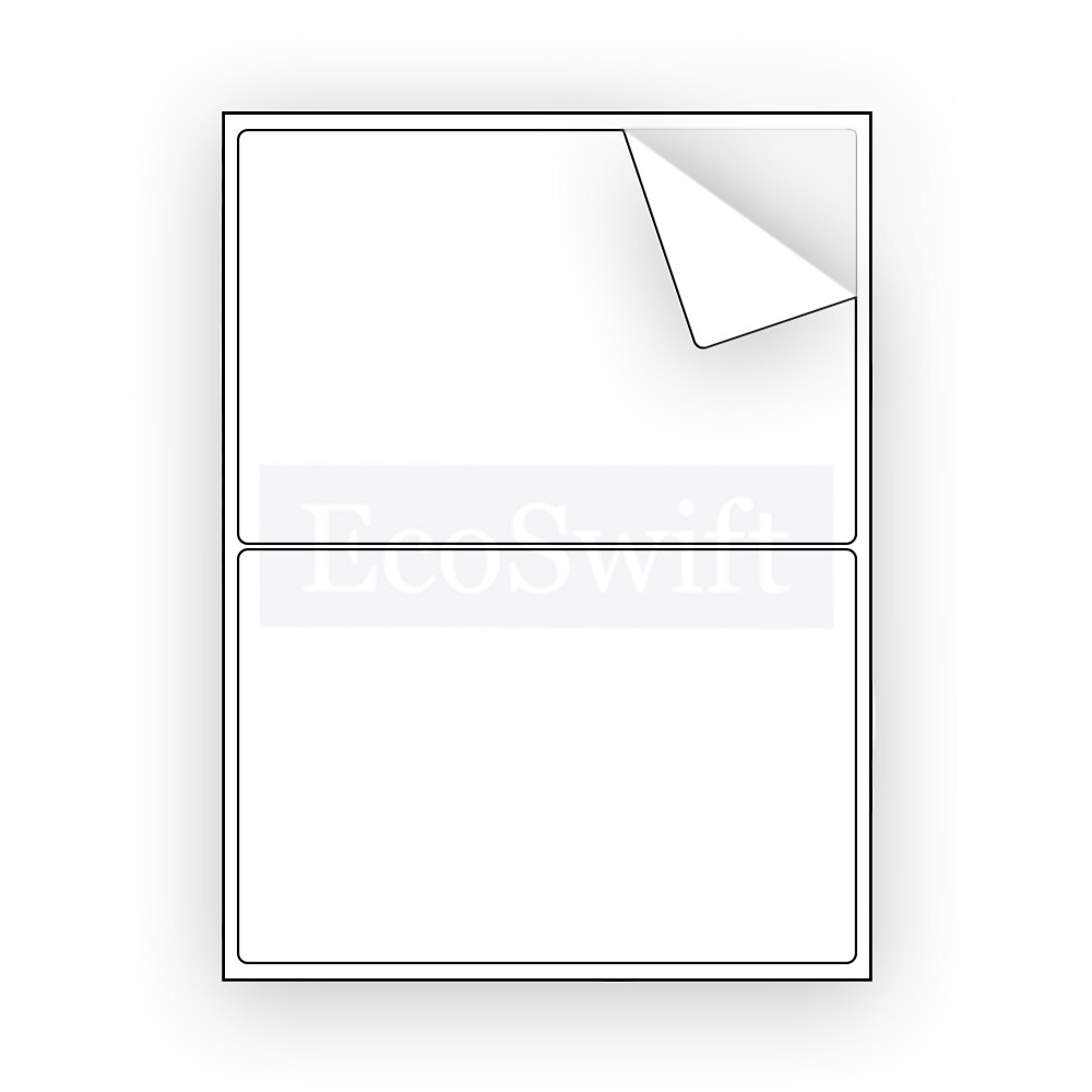 (50) 8.5 x 5.5 XL EcoSwift Shipping Half-Sheet Self-Adhesive eBay PayPal Labels
