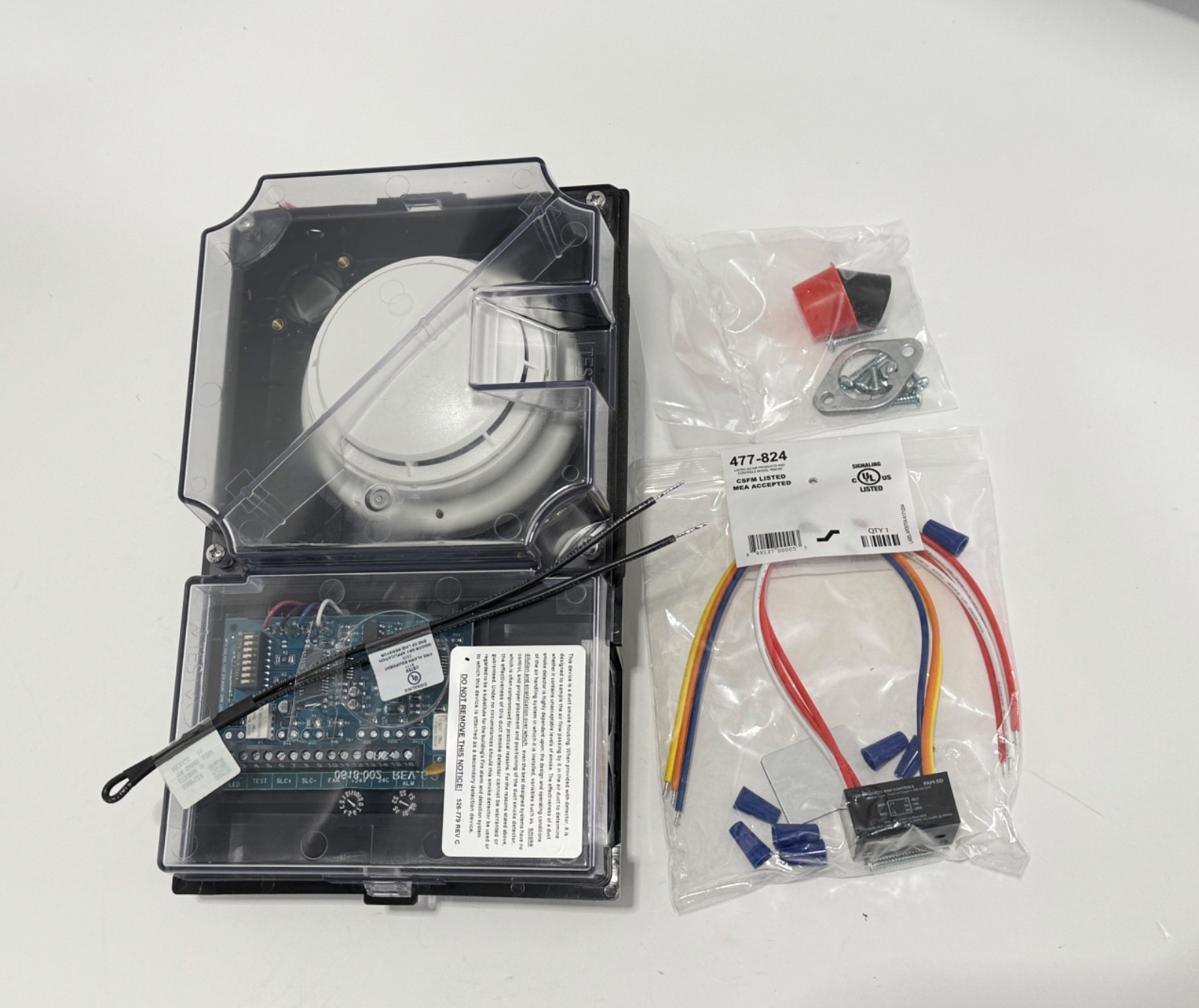 NEW SIMPLEX 4098-9756 TrueAlarm Duct Sensor Housing 4- Wire 0631149
