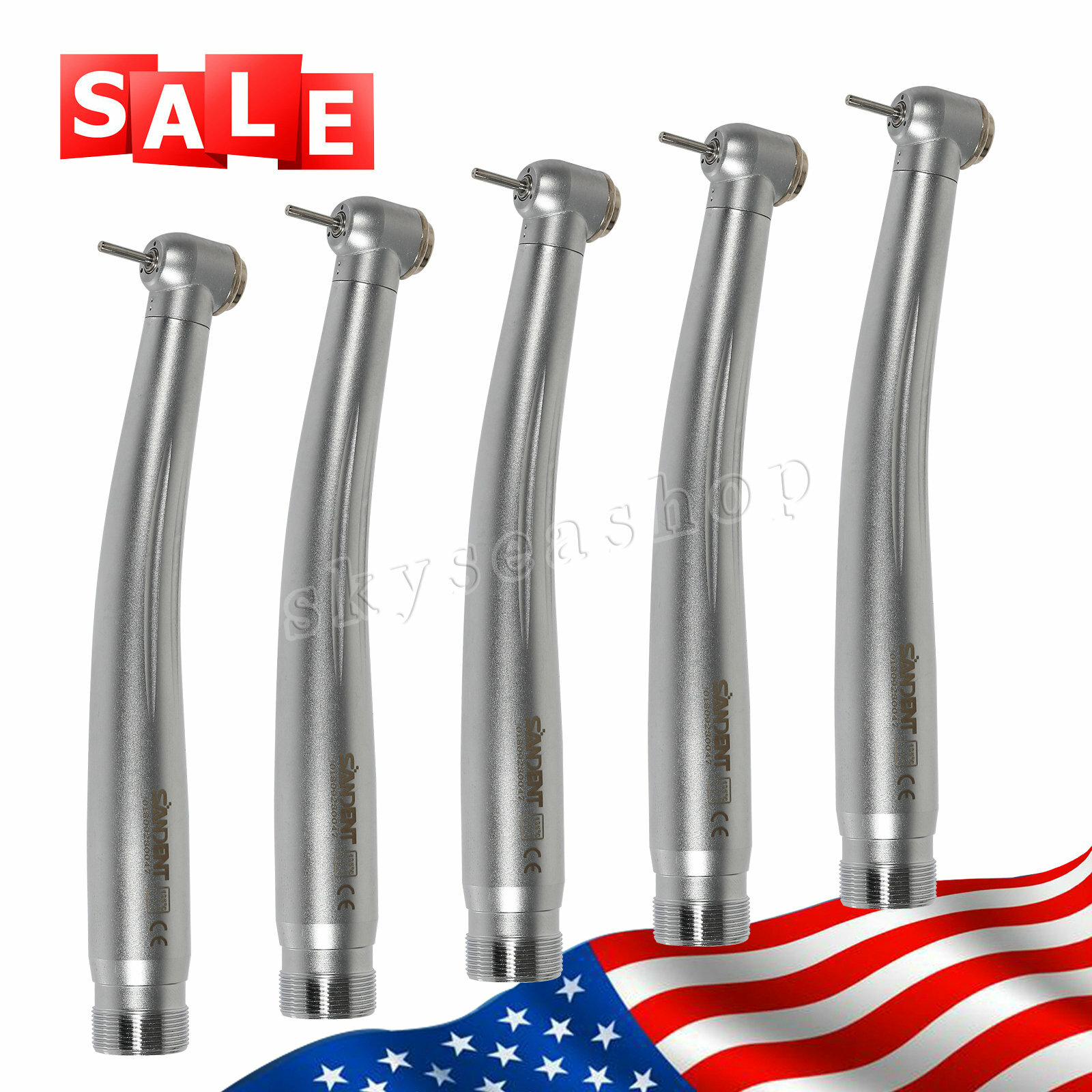 5*Dental High Speed Handpiece Standard Head 2 Hole Borden fit NSK PANA MAX