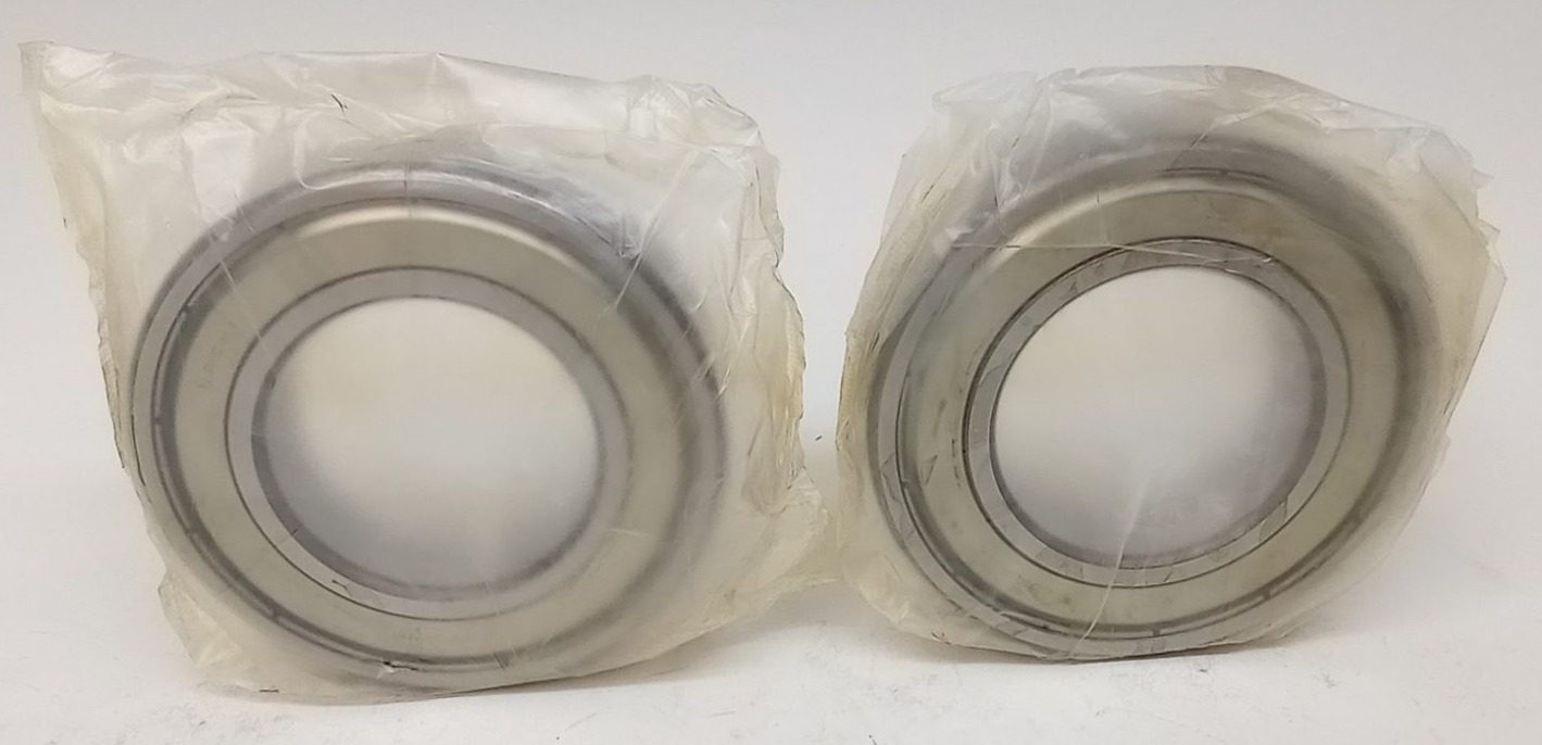 Nachi 6211ZZ Ball Bearing Deep Groove 55X100X21mm Double Shielded (Pack of 2)