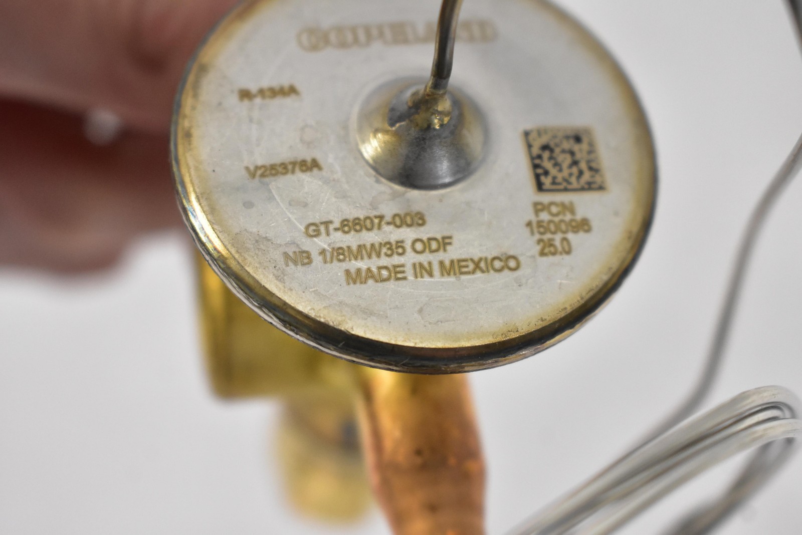 Copeland 325-60080-37 GT-6607-003 TXV Valve 1/8 ODF Brass R134A Made In Mexico