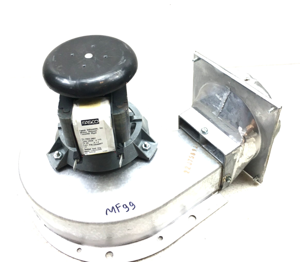 FASCO 7002-2407 Draft Inducer Blower Motor 20044401 115V used #MF99