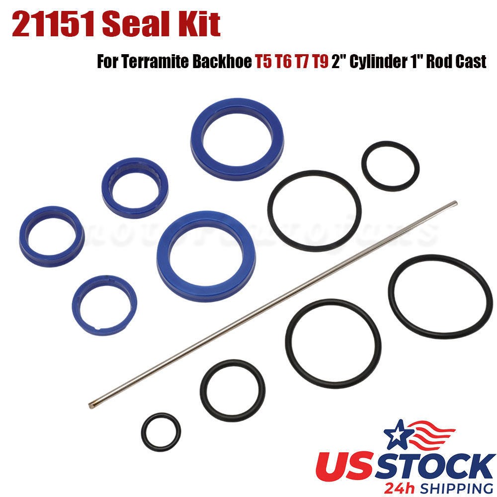 21151 Seal Kit For Terramite Backhoe T5 T6 T7 T9 2″ Cylinder 1″ Rod Cast