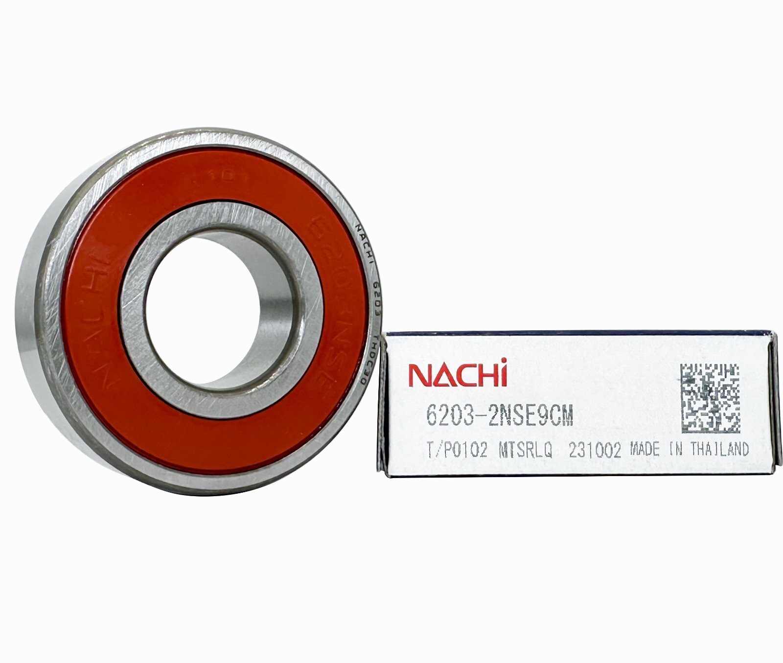 (Qty.10) NACHI 6203 2NSE9 CM BALL BEARING, RUBBER SEALED 17X40X12 mm 6203 2RS