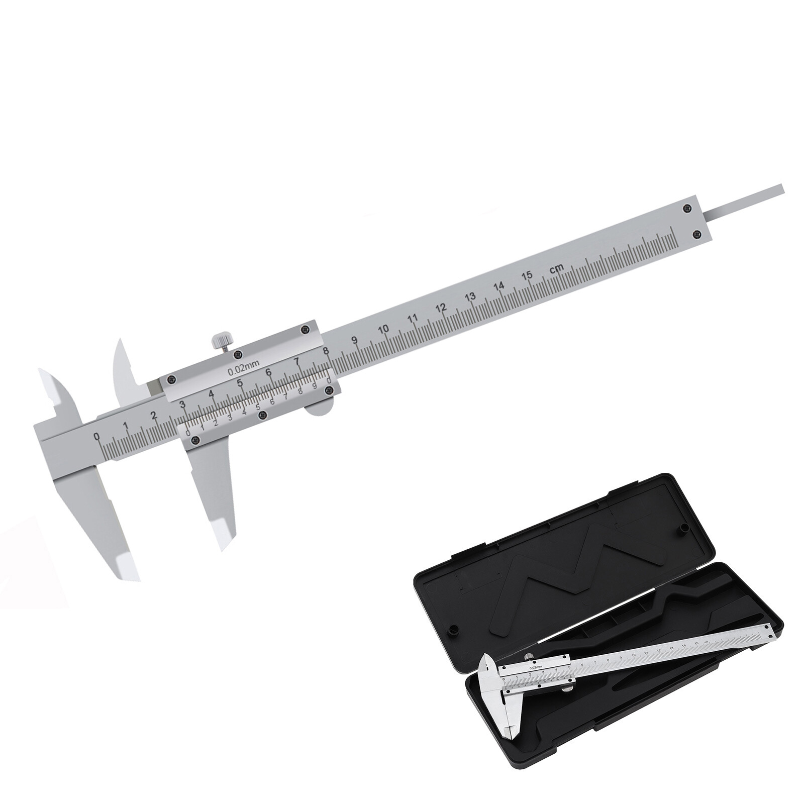 Vernier Caliper,0-150mm Manual Non Digital Calipers, Carbon Steel Micrometer
