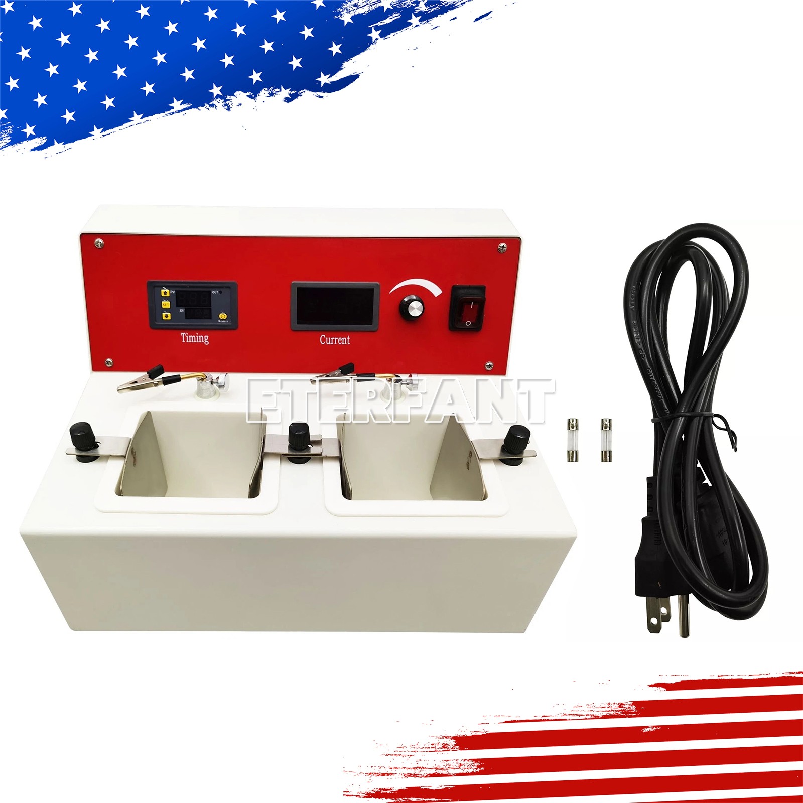 ETERFANT Electrolytic Polishing Machine With 2 Electrolytic Cells Dental Lab