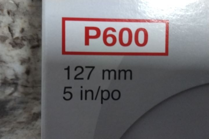 3M 83678 400 Pk 5 In Diameter P600 Grit PSA Sanding Disc