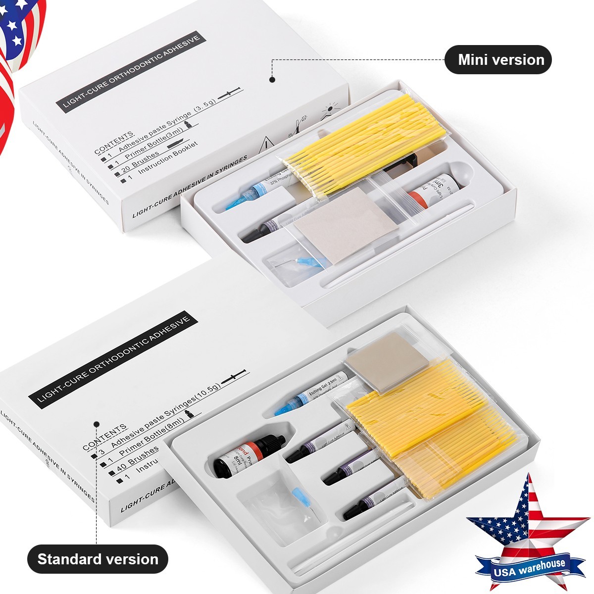Dental Orthodontic Adhesive Dental Resin Kit Bonding System For ceramic Braces