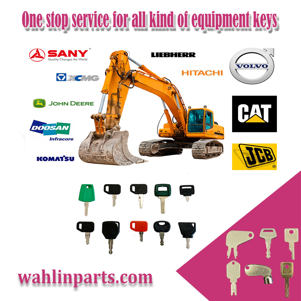 20 Pcs Pack Komatsu 787 Logo Heavy Equipment Keys, Excavator, Dozer, Loader Key