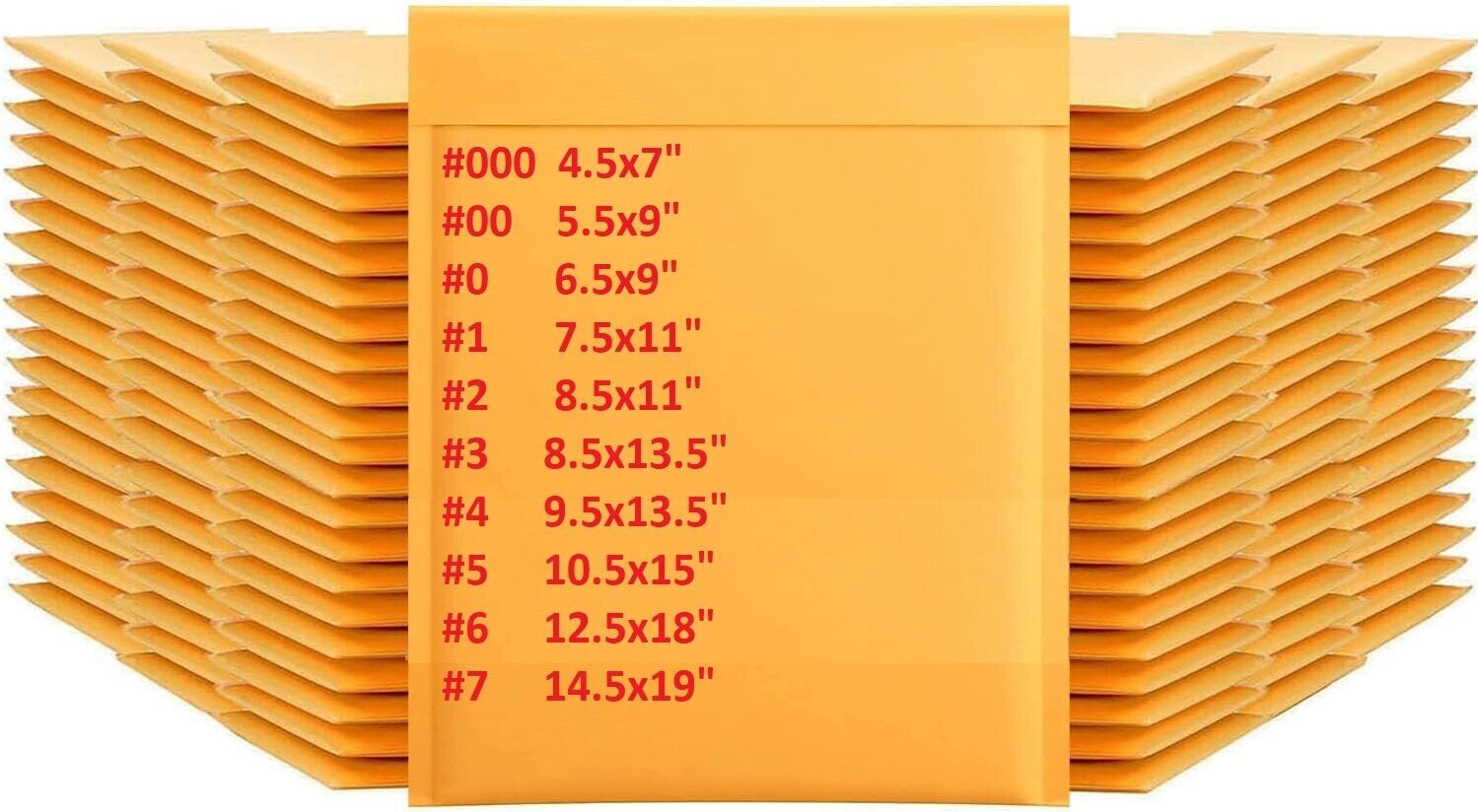 Kraft Bubble Mailers Padded Envelope Shipping Bags Seal Any Size 50/100/200/500