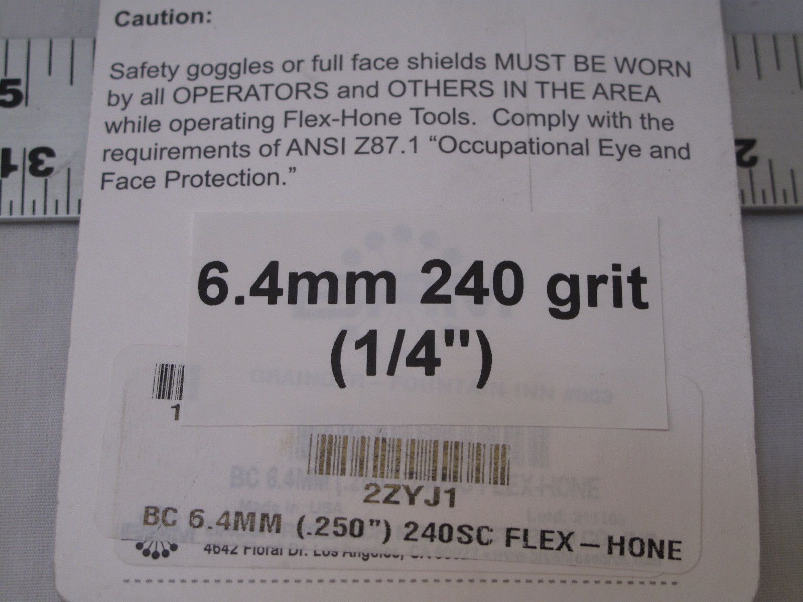 (1) NEW 6.4mm (1/4) 240 Flexible Cylinder Hone Bore Diameter Ball Engine Flex