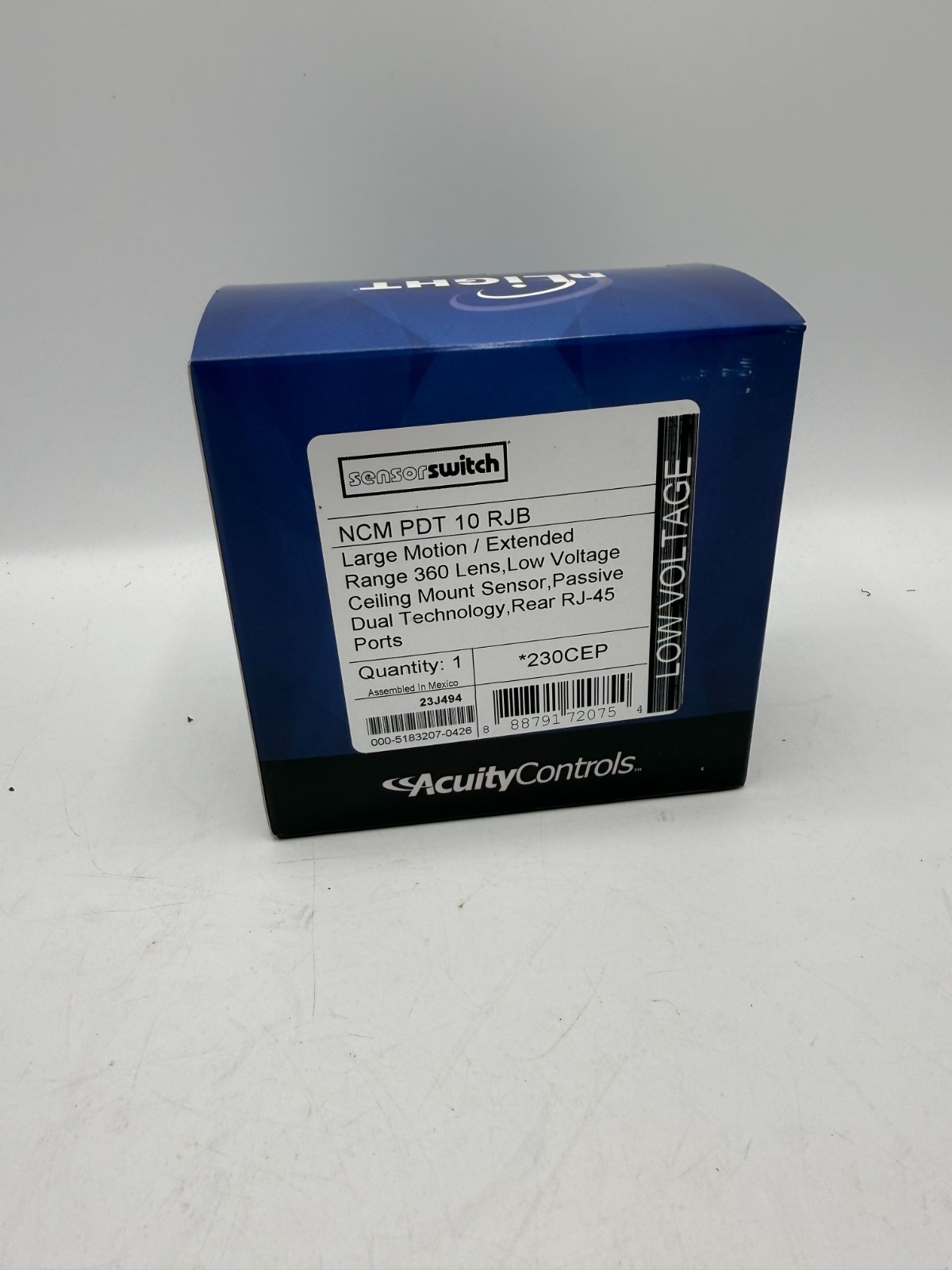 NEW Acuity Controls SensorSwitch NCM PDT 10 RJB nLight 360° Ceiling Motion Senso