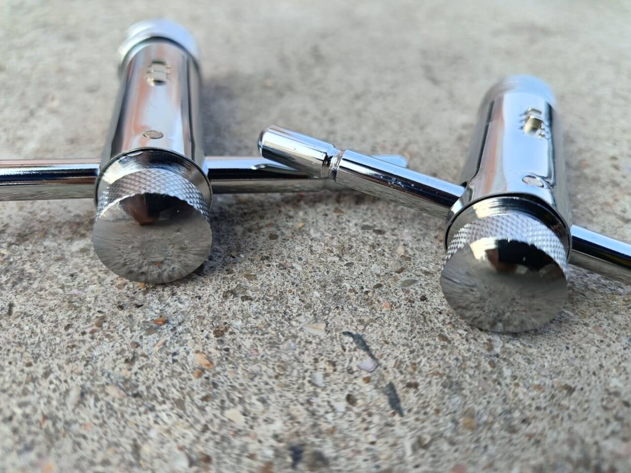 US Stock 2Pcs Ratchet T Handle Tap Wrench, Adjustable Bar Holder Ratcheting Tap