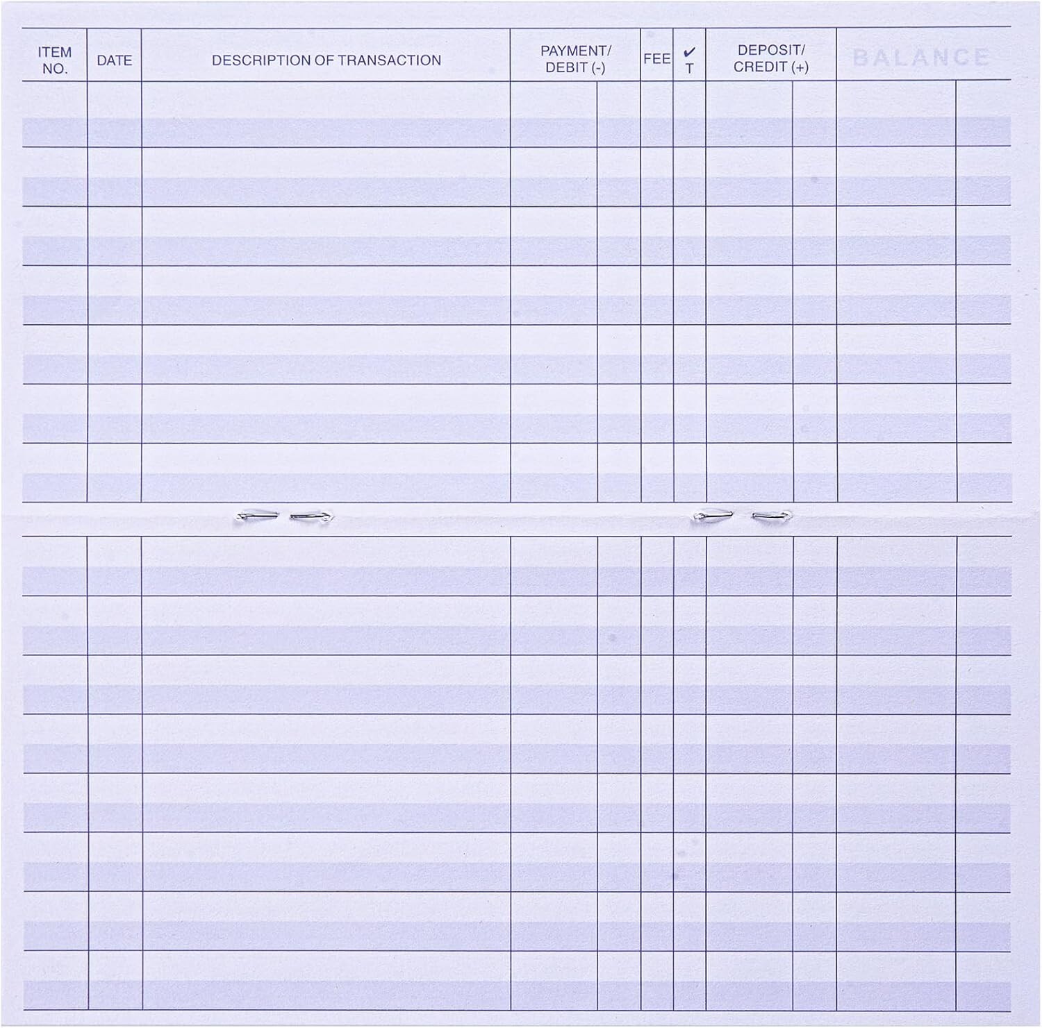 24 PCS Check Registers for Personal Checkbook, Easy to Read Checkbook Register