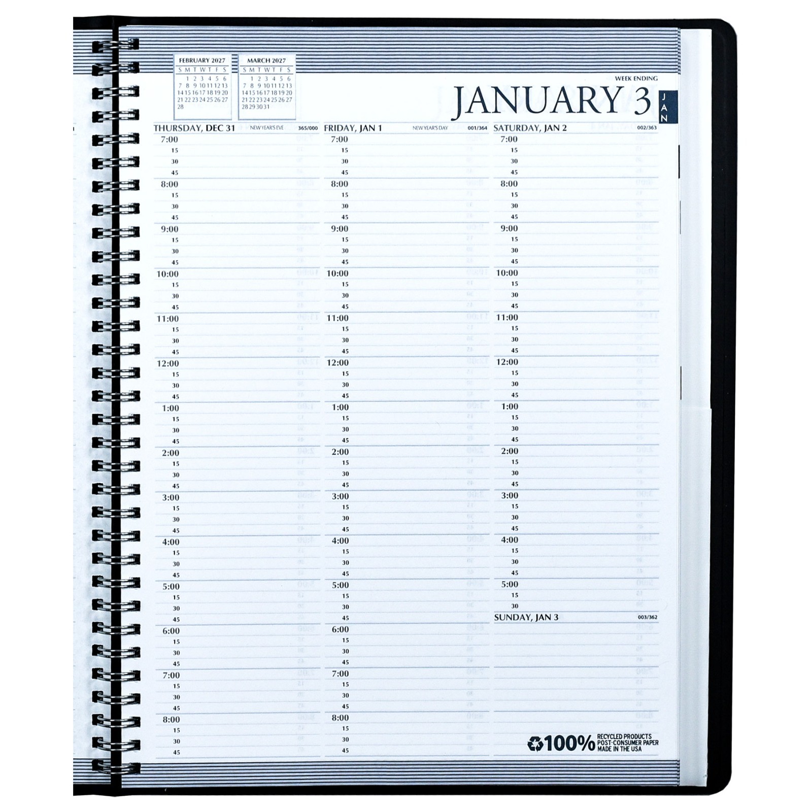 2026 & 2027 2720-02 HOD272002 House of Doolittle 2-Year Weekly Appointment Book