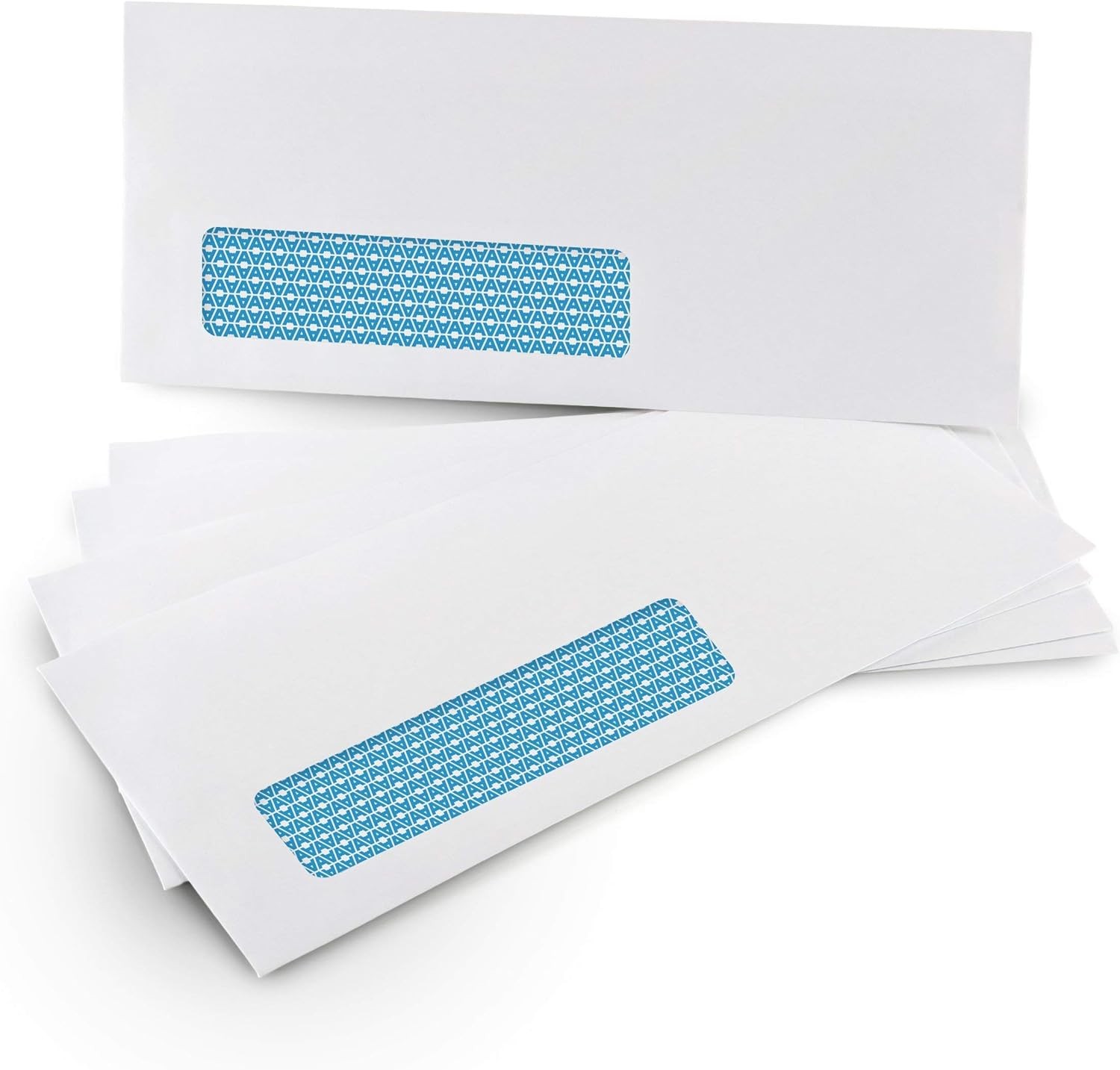 Aimoh 500 #10 Single Left Window Security Envelopes 4-1/8 x 9-1/2 Self-Seal